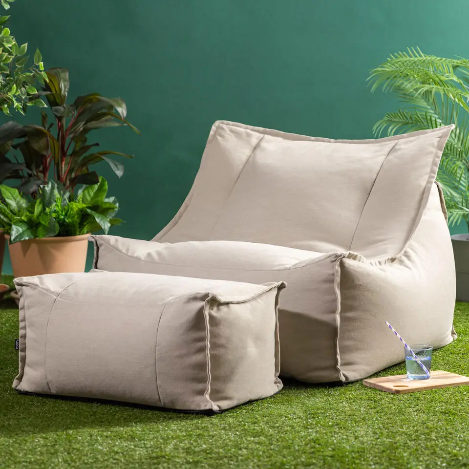 icon Zitzak en Poef Alto - Zitzak Fauteuil Buiten - Beige