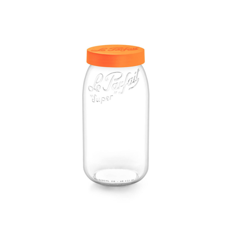 Bocal en verre Color Vis orange 3 L LE PARFAIT