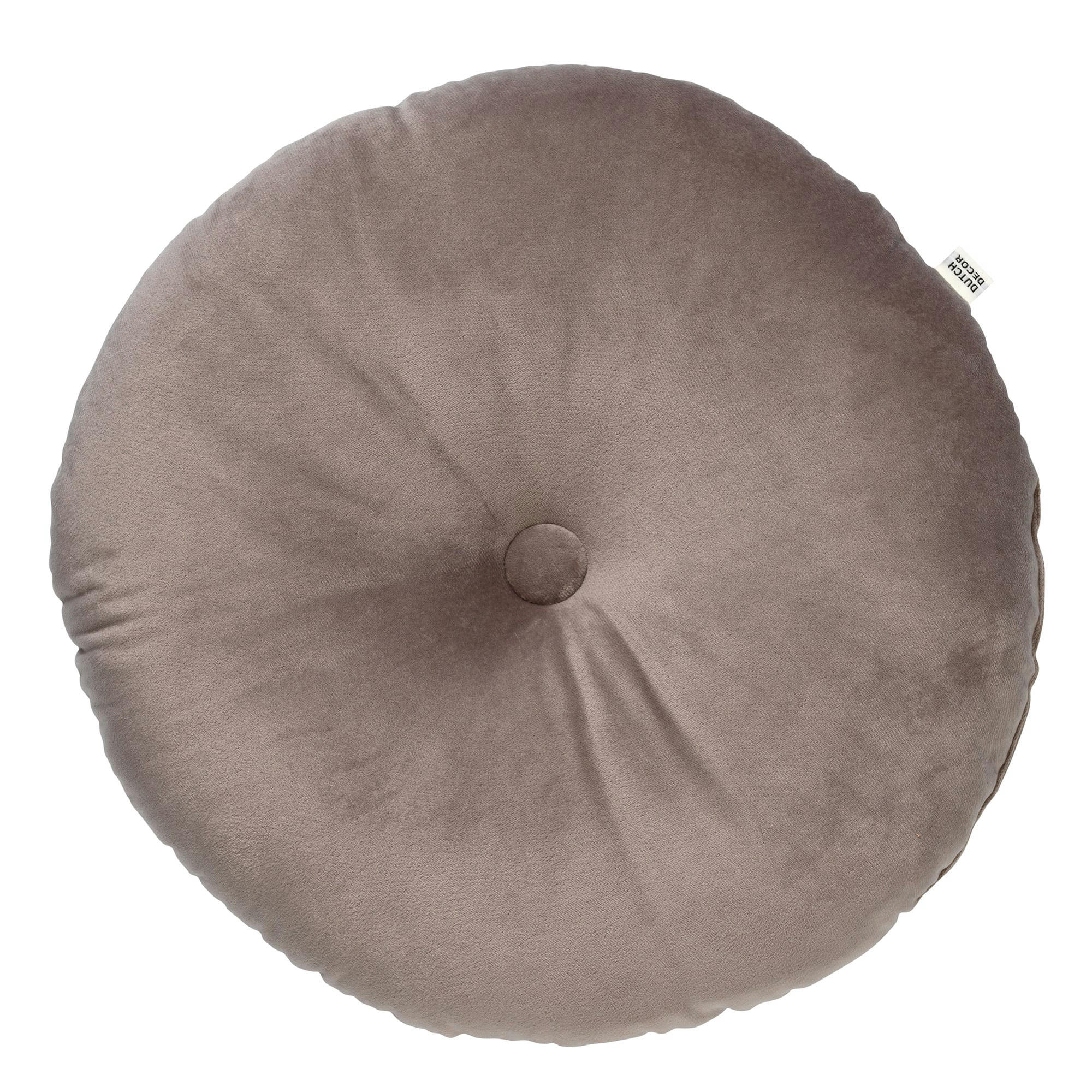 OLLY - Coussin rond multicolore en velours 40 cm uni