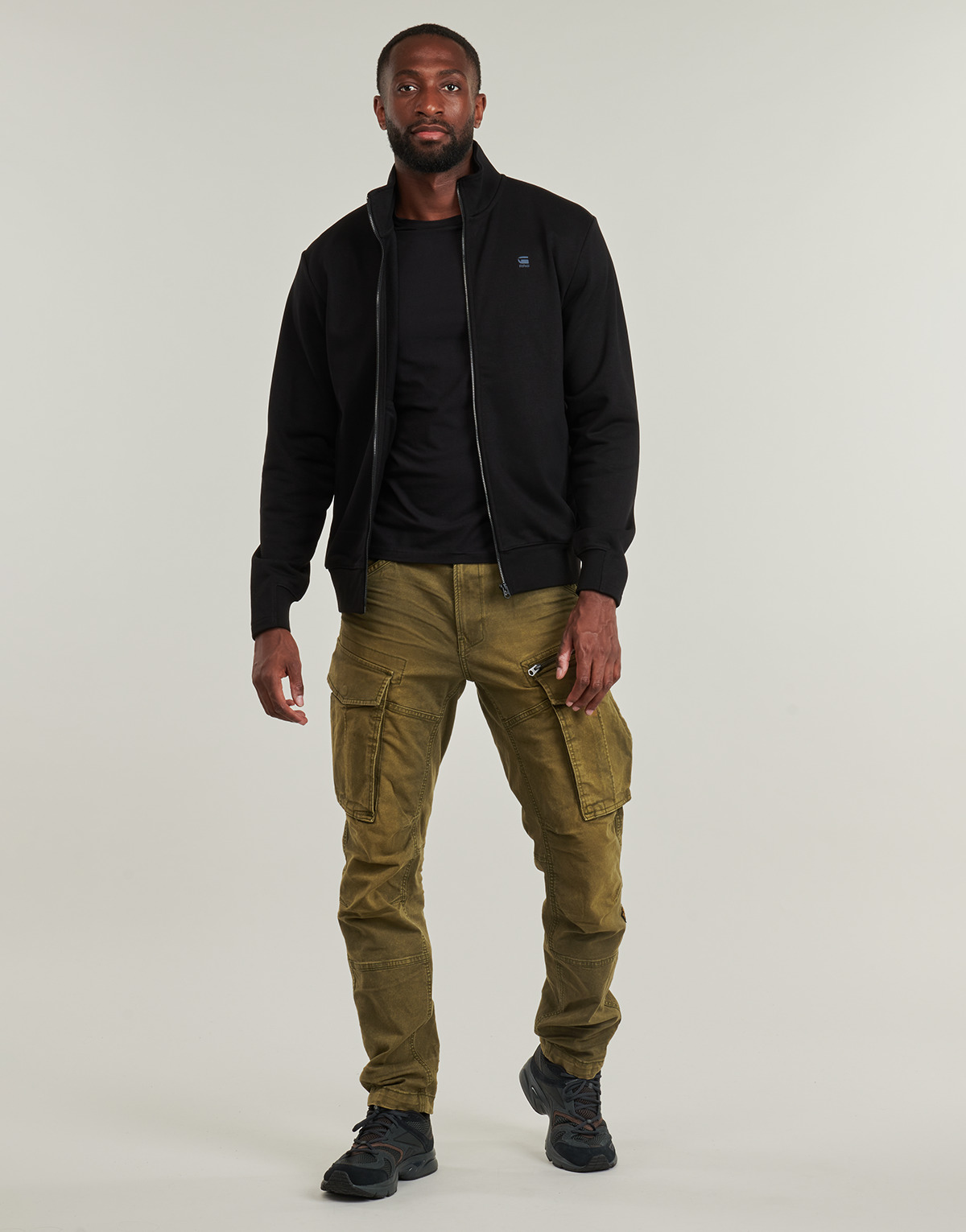 G-Star Raw - ROVIC ZIP 3D REGULAR TAPERED - Kaki