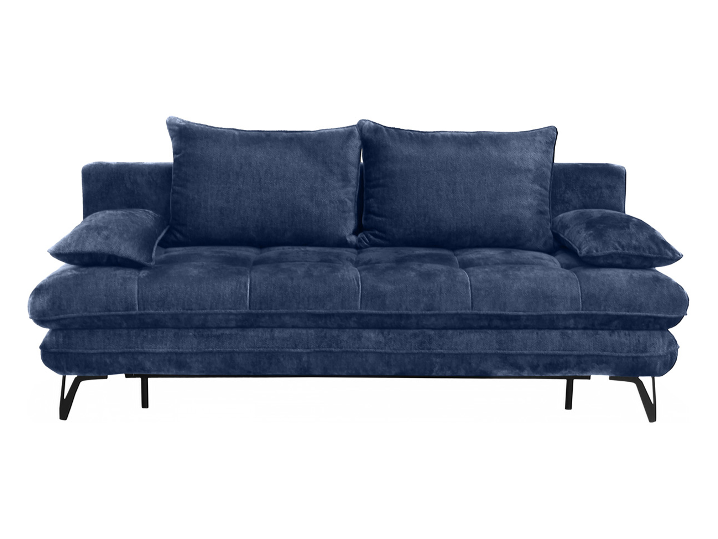 Sofa trzyosobowa Italia rozkładana z pojemnikiem granatowa