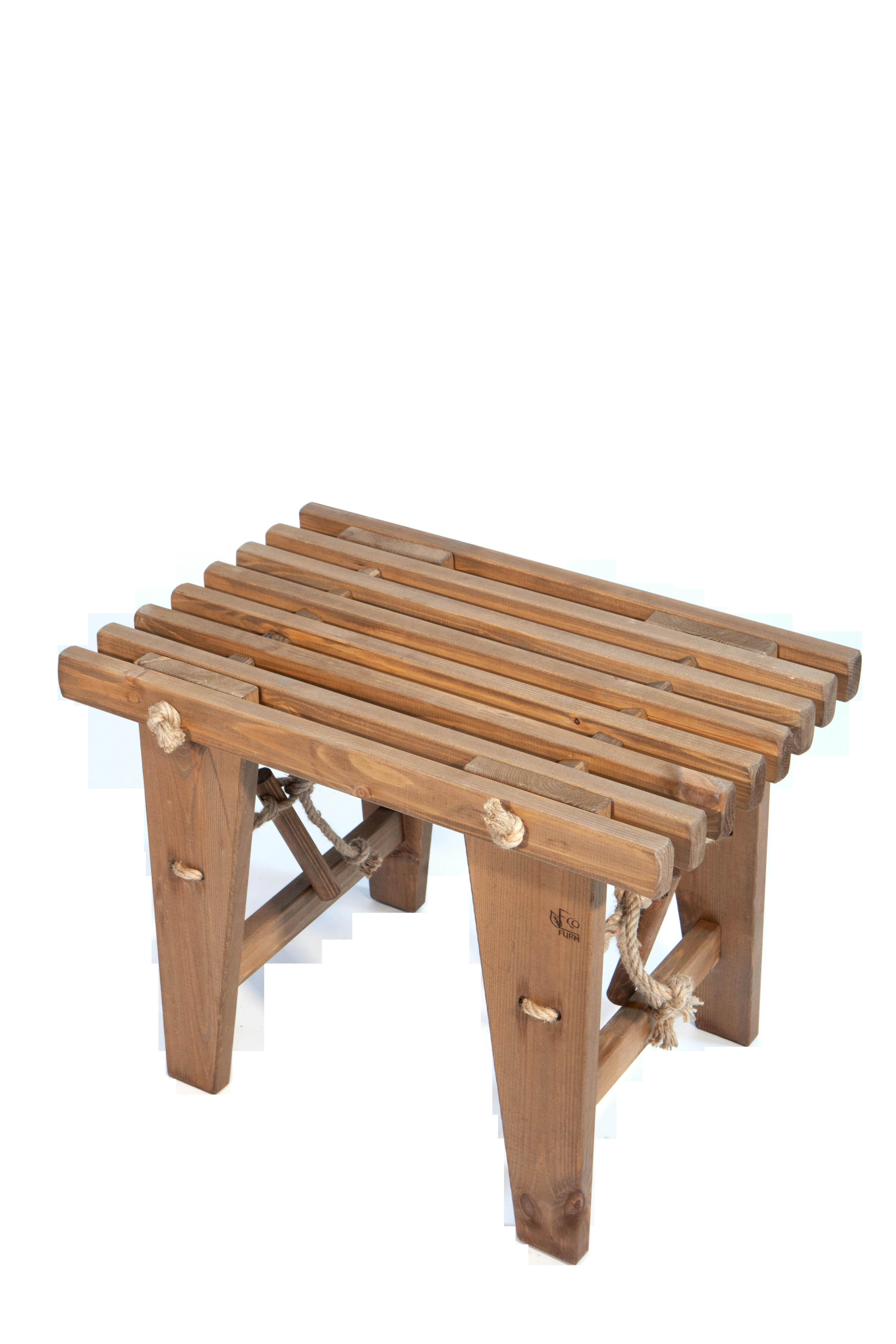 ECOBENCH - Banc eco 60 cm pin - brun, huilé