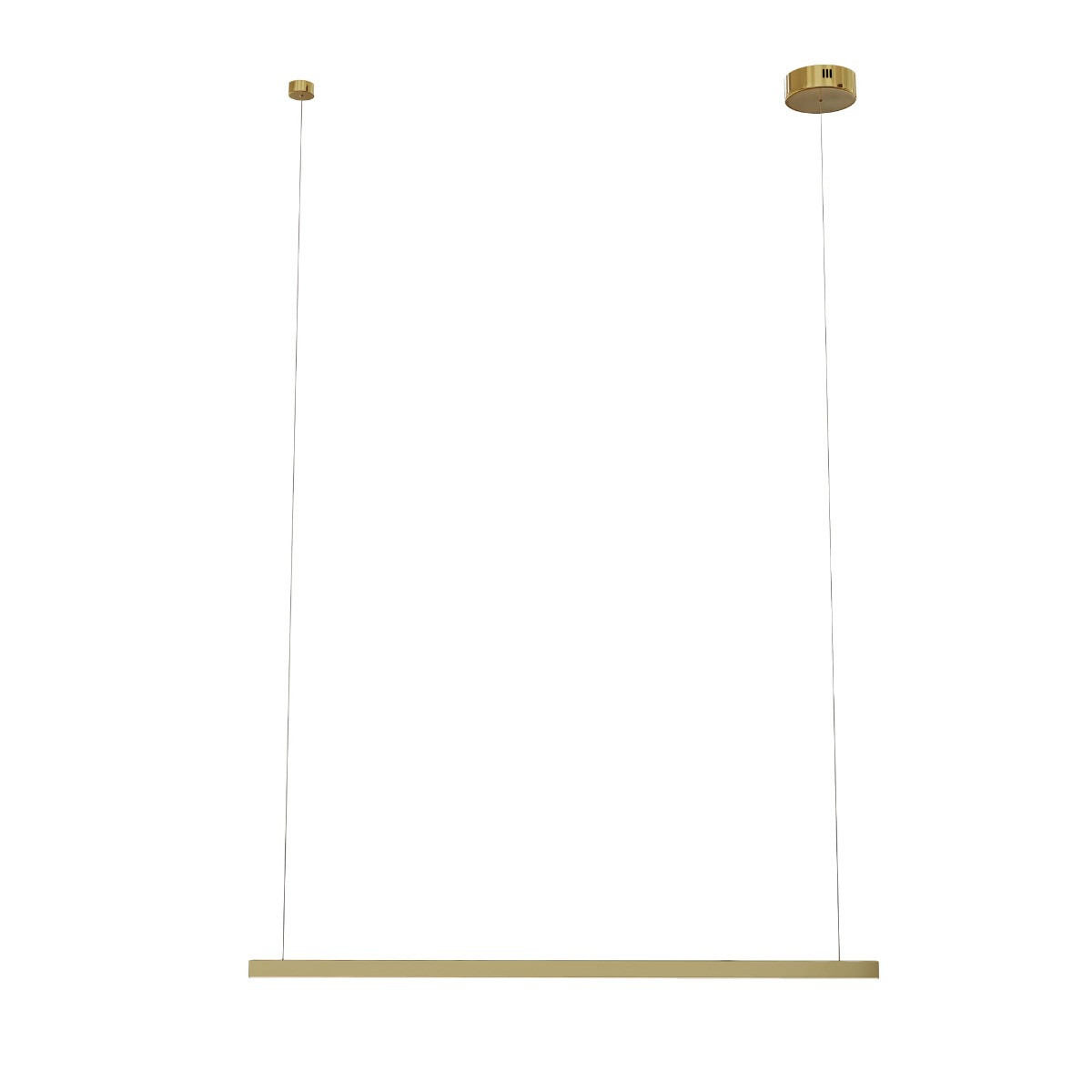 Lampa wisząca TRIO złoty szczotkowany LED 1x12W Ciepła biel 733lm Maxlight