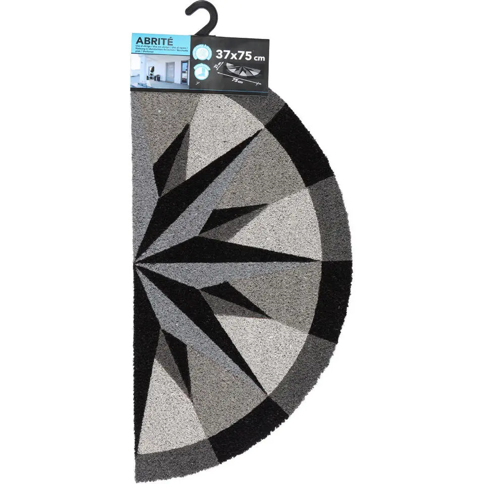 Luance Cozy Step Deurmat - anti slip - half maan - 75 x 37 cm