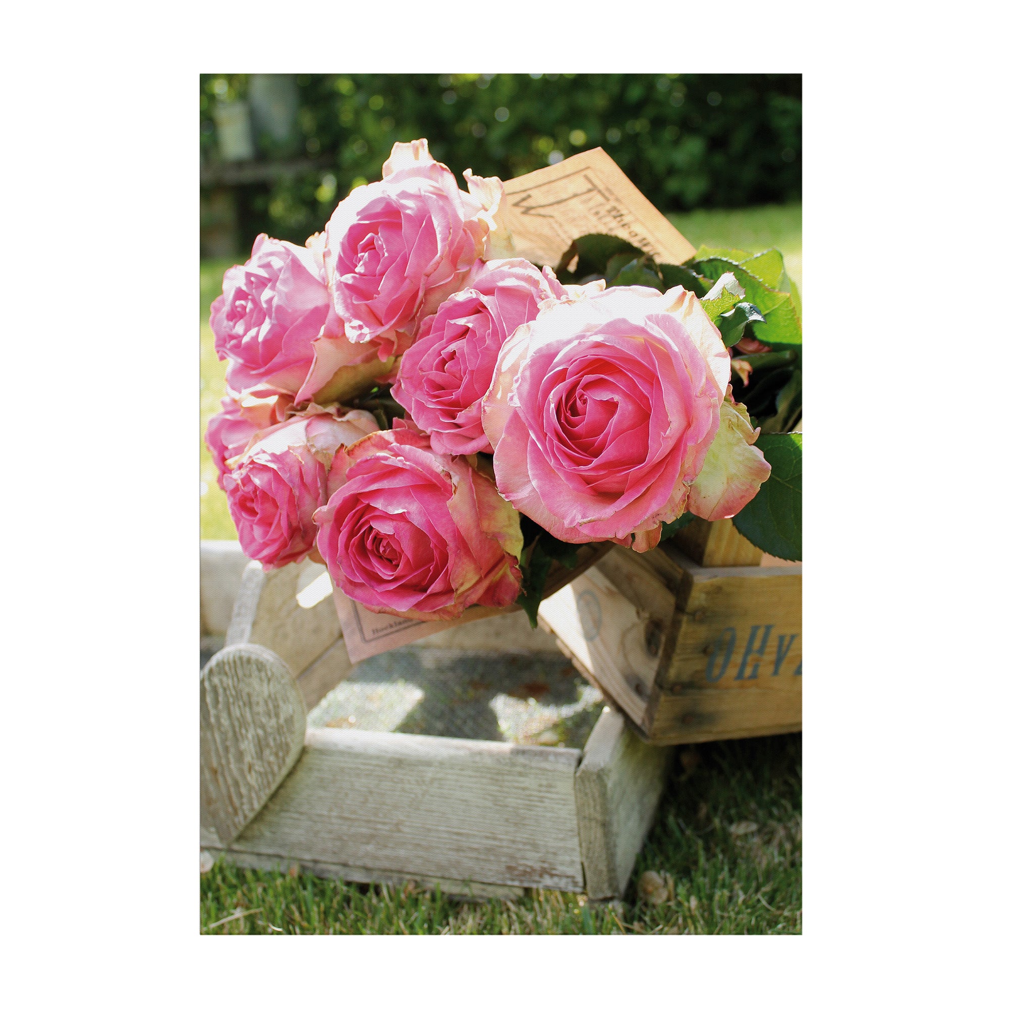 Art for the Home Buitencanvas Romantische Rozen