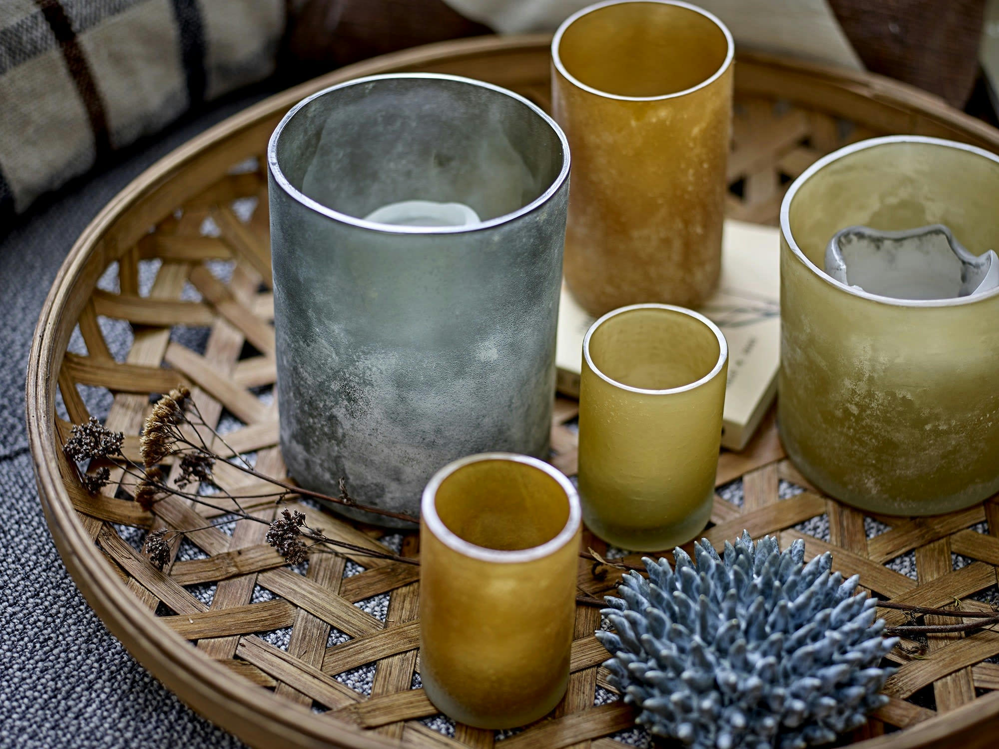 EBNA - Coussin en coton recyclé à motif 60x40 cm