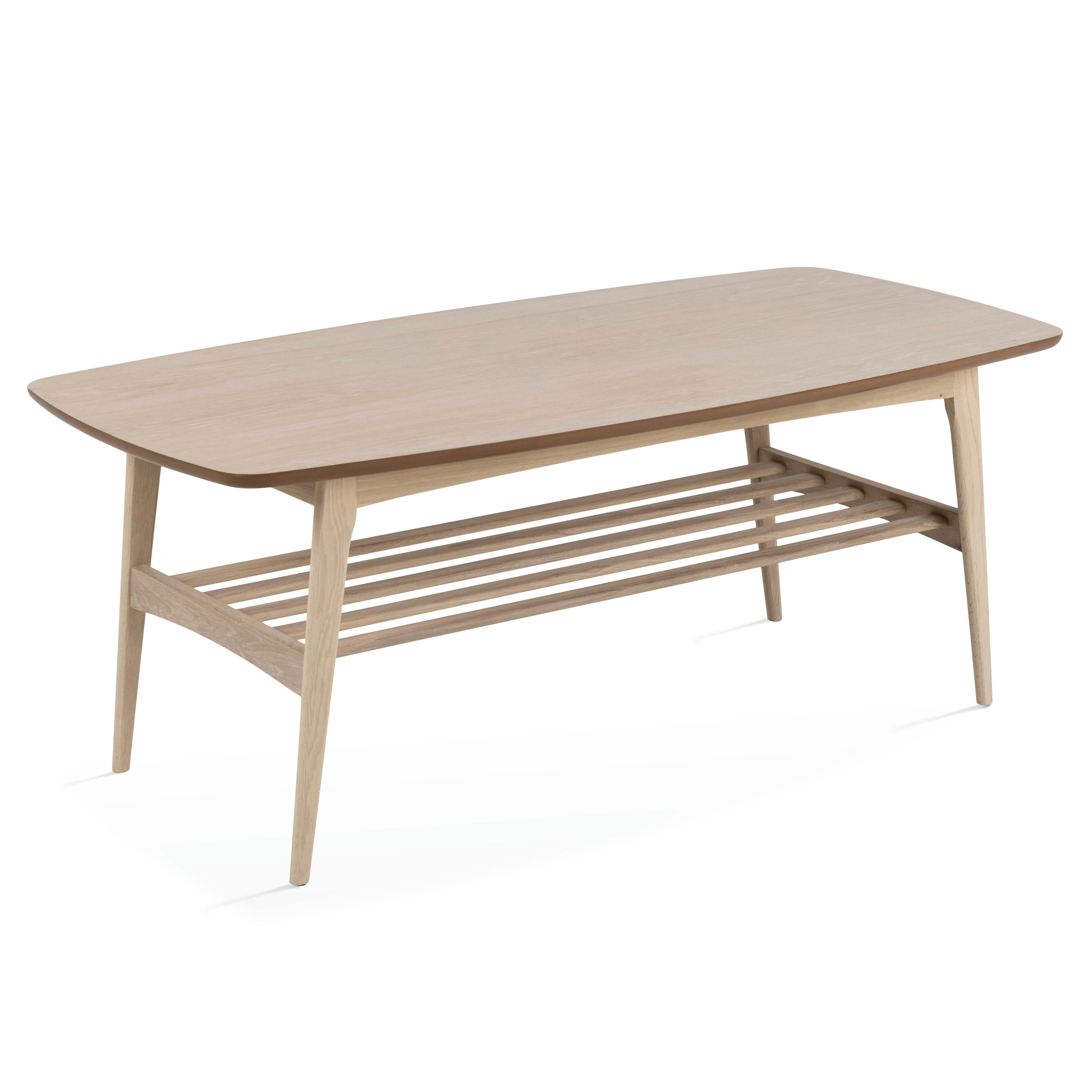 WANDA - Table basse rectangulaire en chêne massif