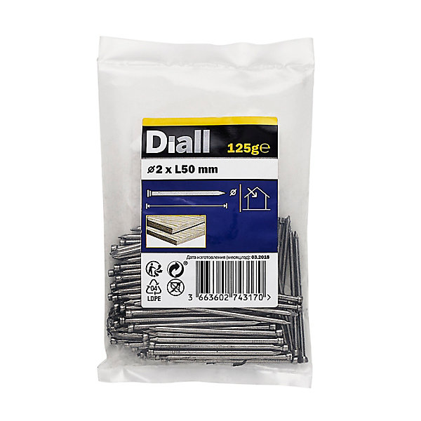 Clous à tête d'homme ronde en acier galvanisé 2x50 - 125g