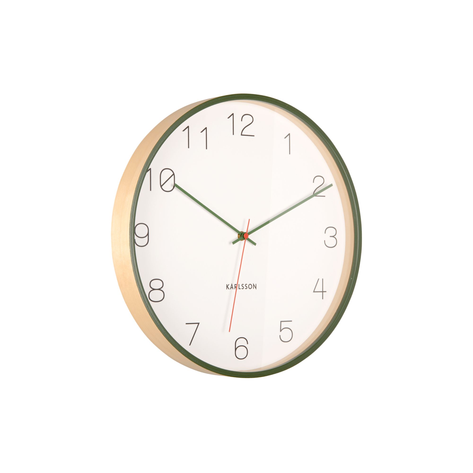 Karlsson wandklok Joy - groen - Ø40cm