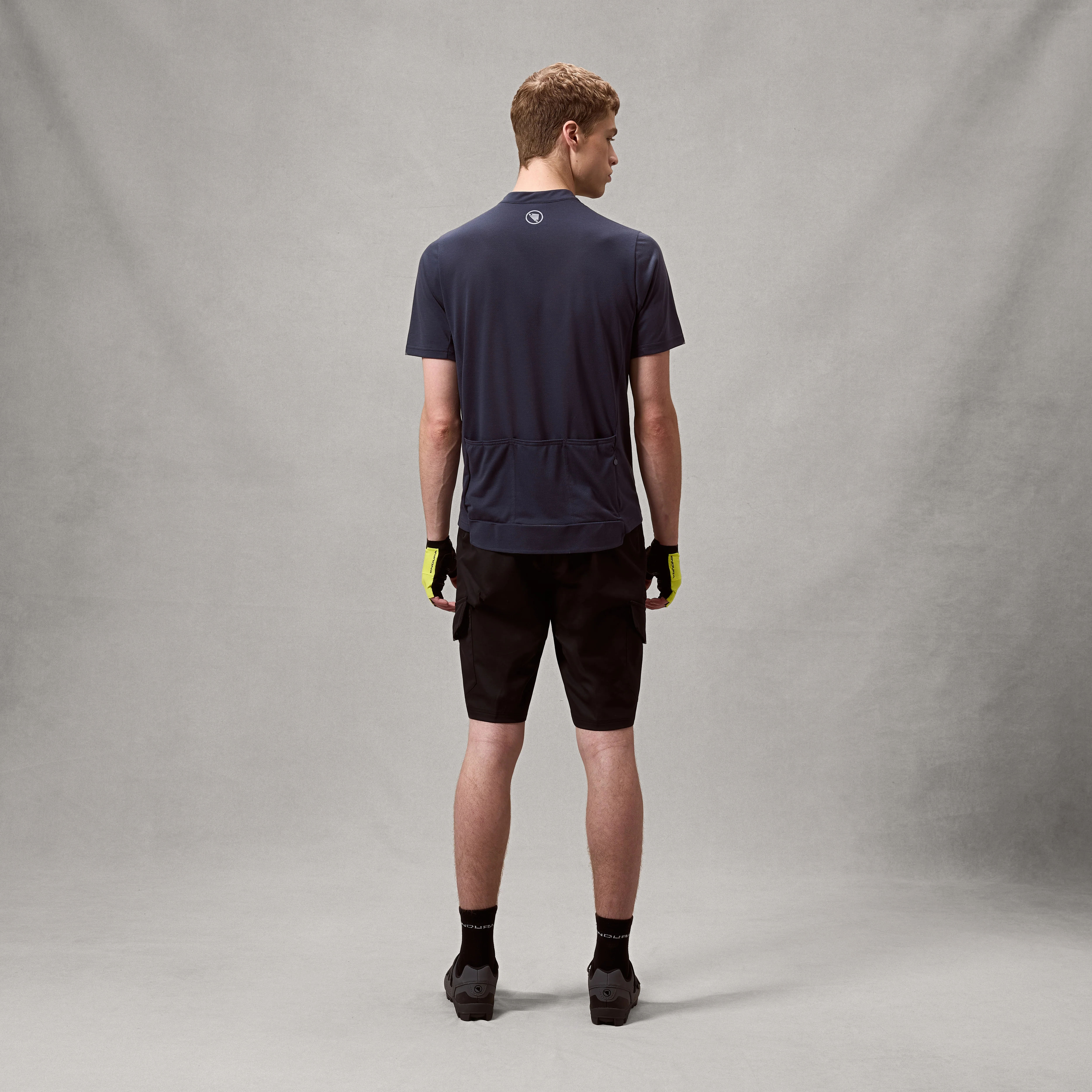 Men's Loop S/S Zipped Jersey - Carbon Grey