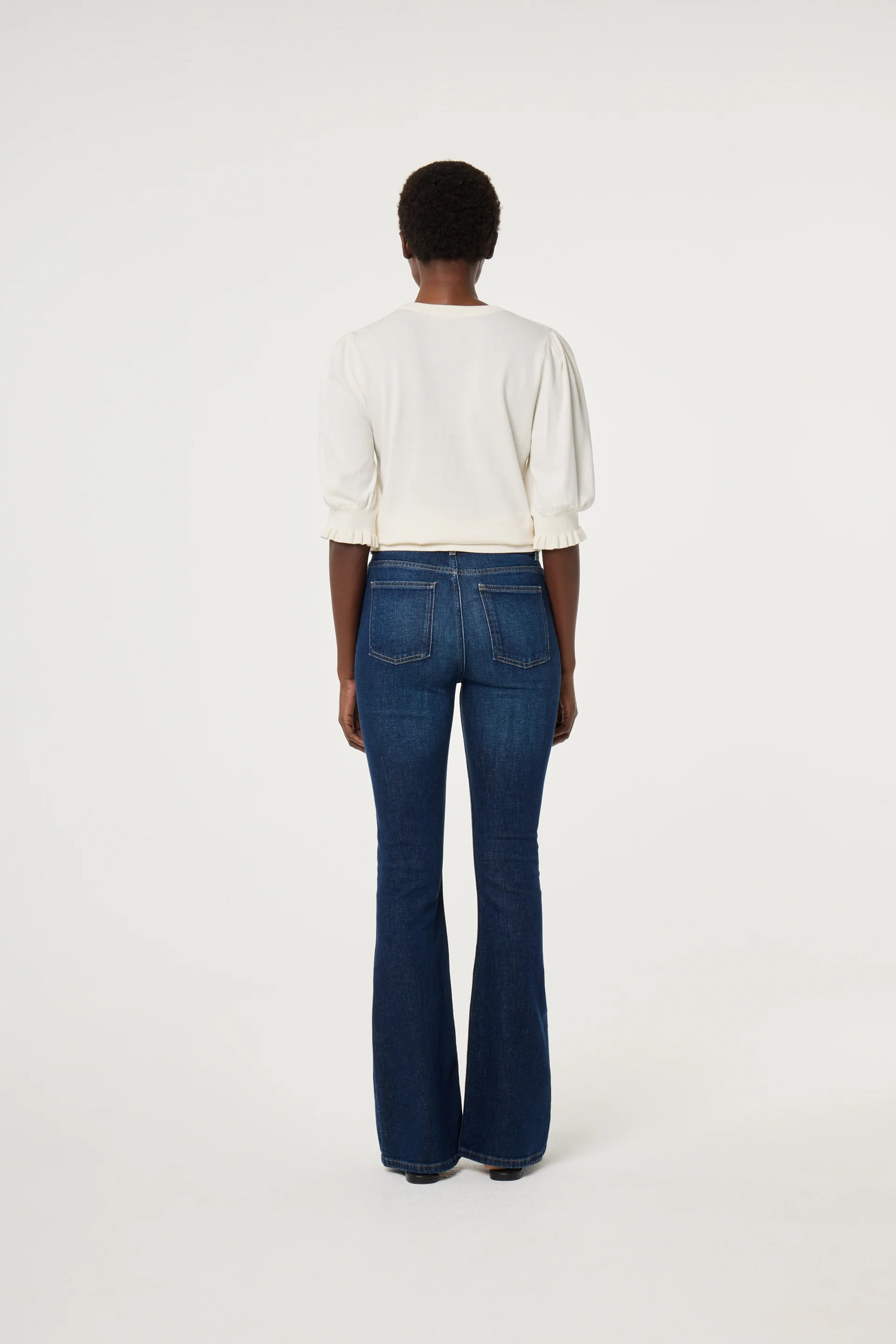 Eva Flare Jeans | Dark Indigo