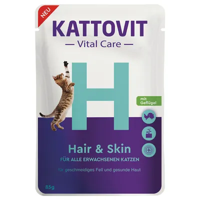 Kattovit Vital Care Hair & Skin Pouches with Poultry