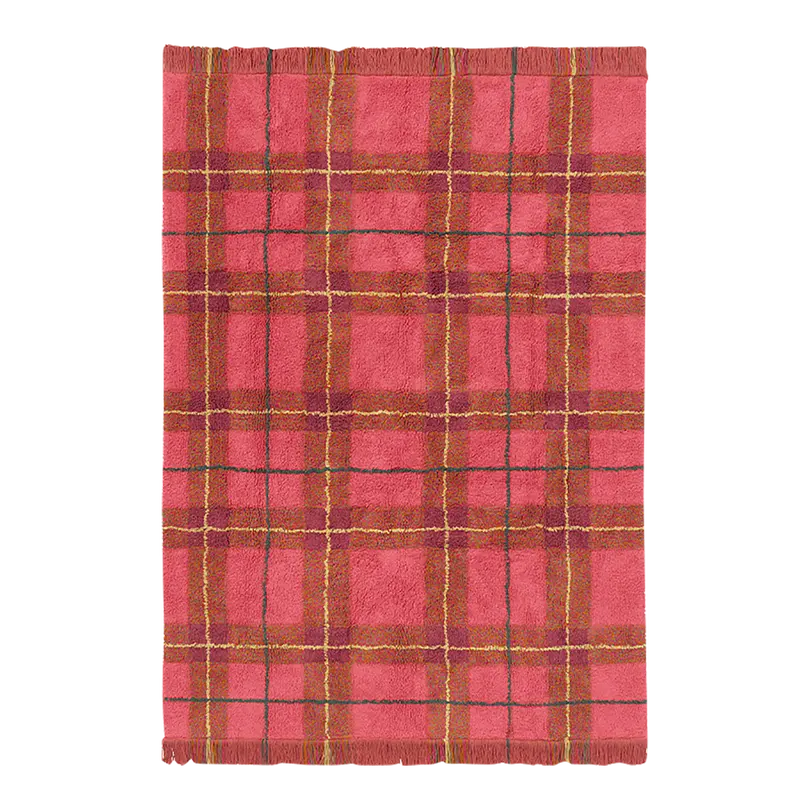 Baumwollteppich Tartan