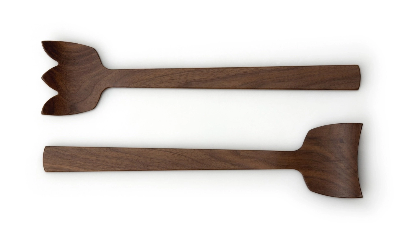 Salatbesteck Walnut