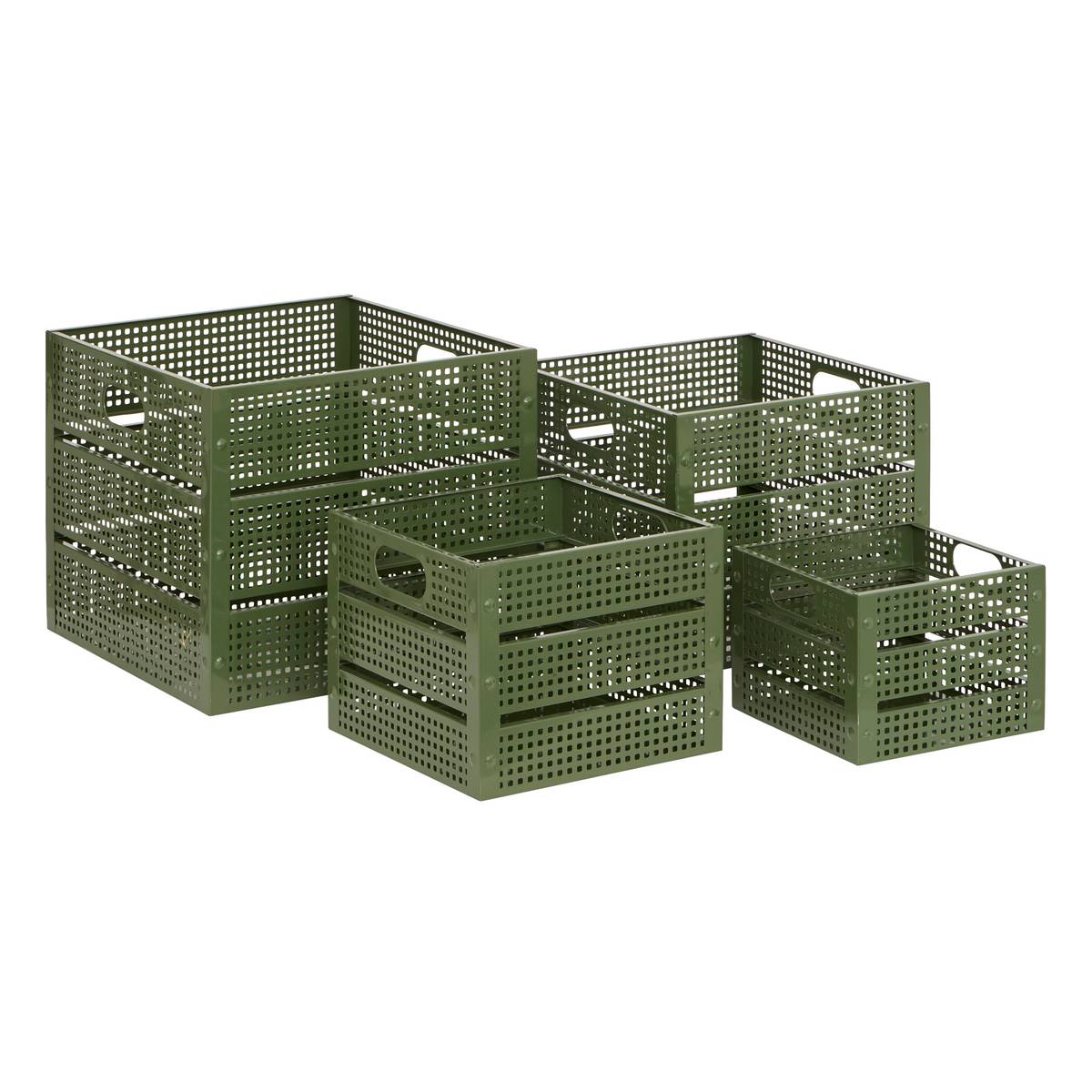 Set of 4 "Azae" boxes 35x30 cm