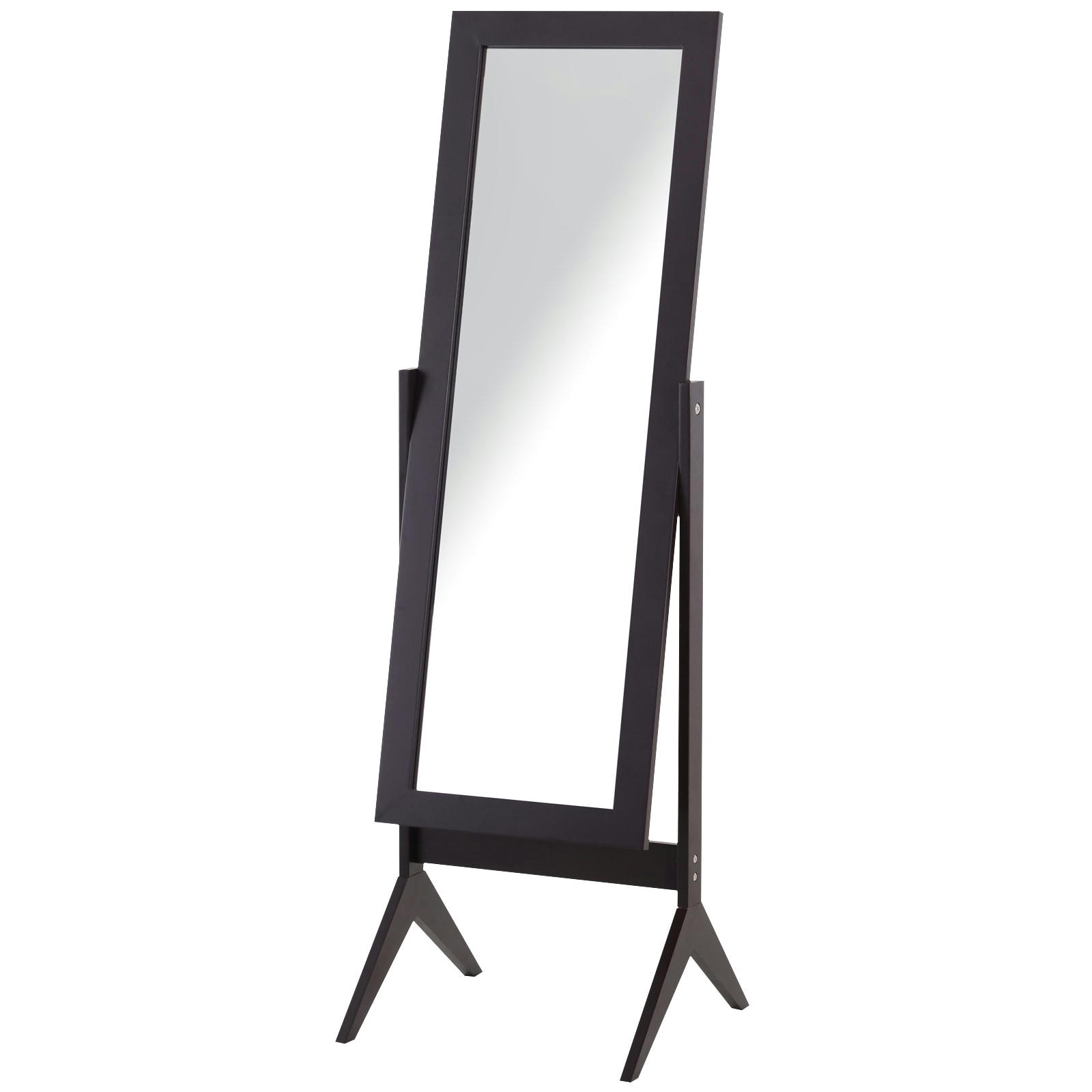 - Miroir à pied inclinaison réglable brun foncé H148 cm