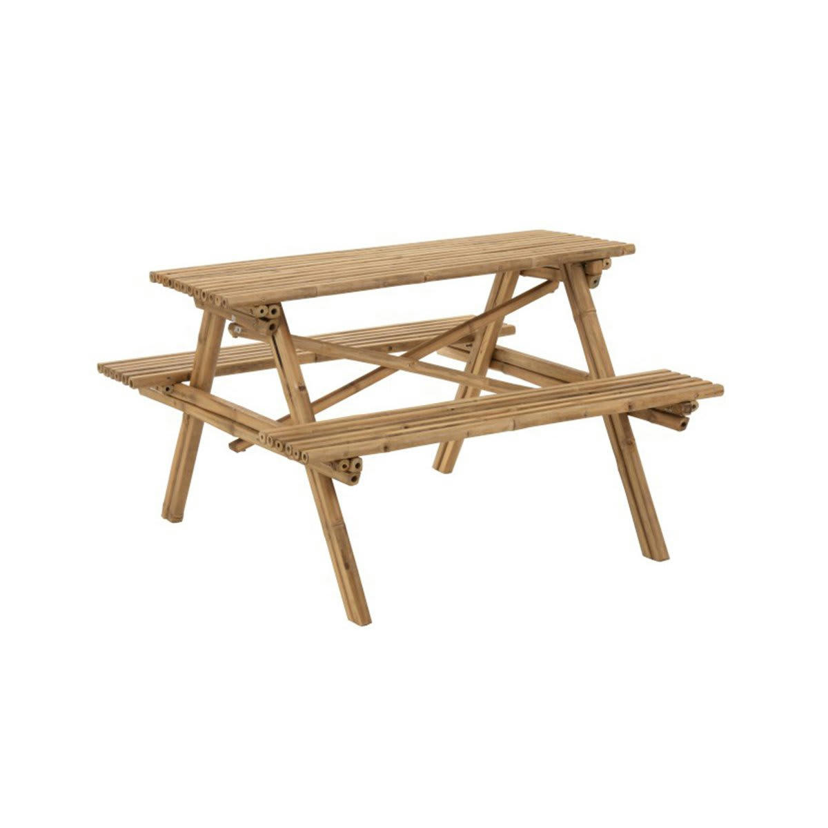 SANTIAGO - Table type pic nic 134cm en bambou