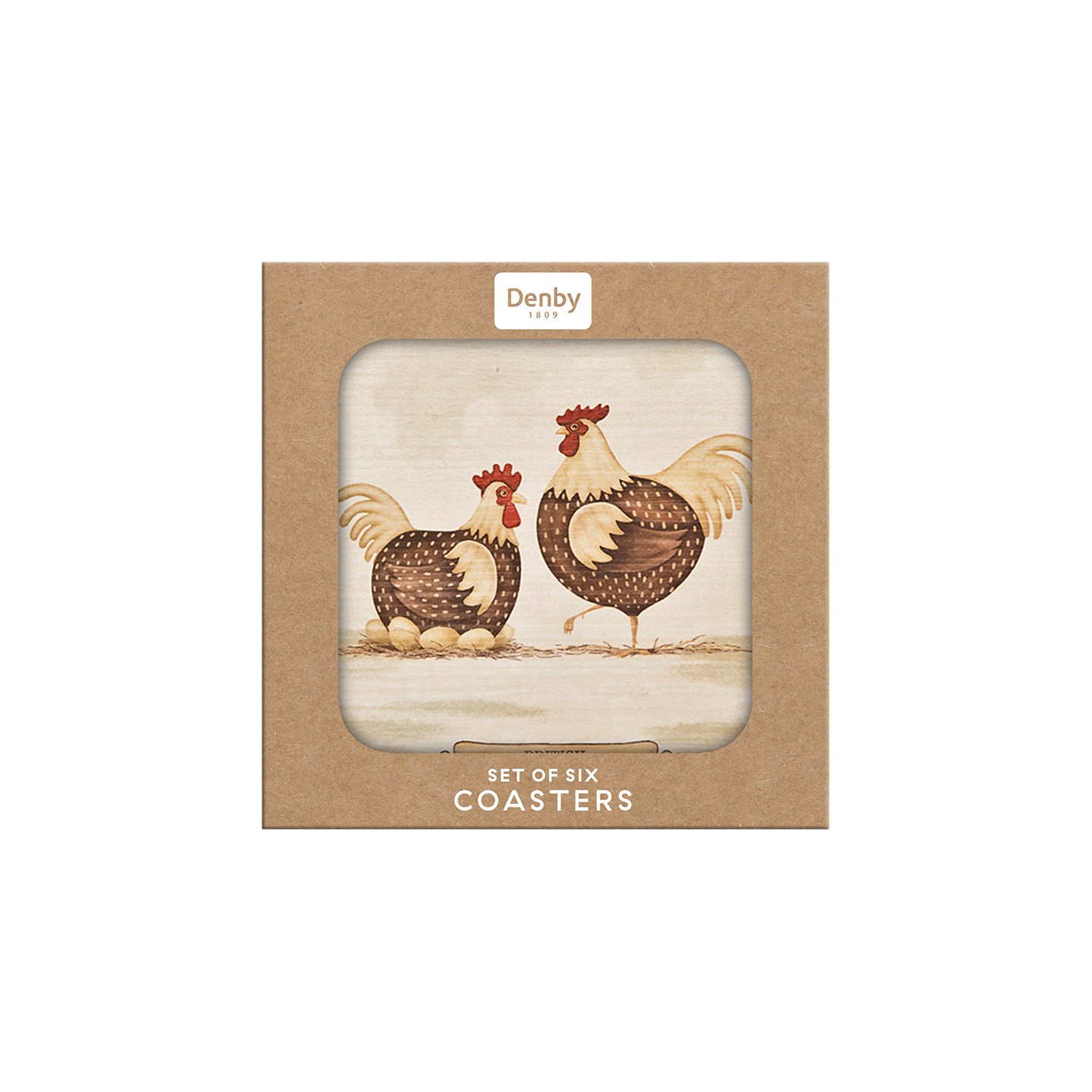 Derbyshire Redcap 6 Pc Coasters
