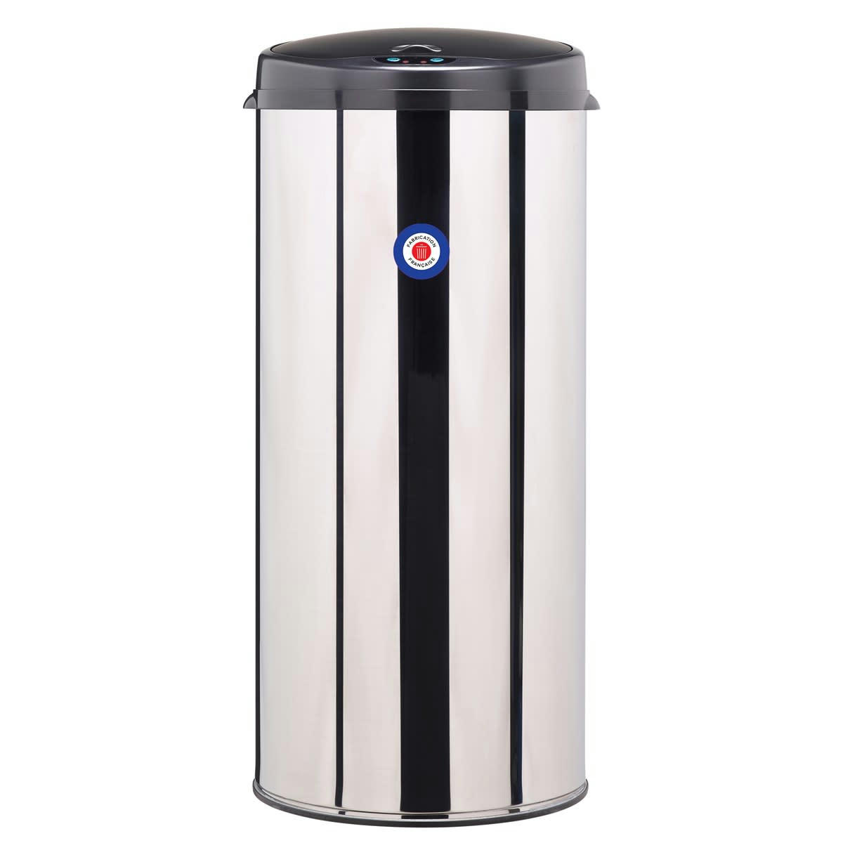SENSITIVE - Poubelle à ouverture automatique 45L en Métal Argent