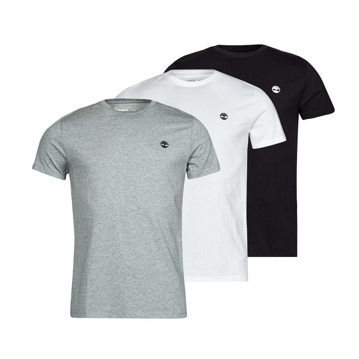 Timberland - SS BASIC JERSEY X3 - White / Grey / Black