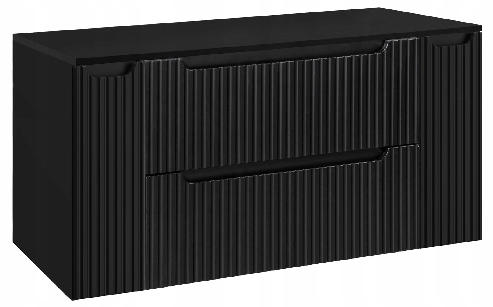 Szafka pod Umywalkę 120 cm z Blatem RYFLE NOVA BLACK
