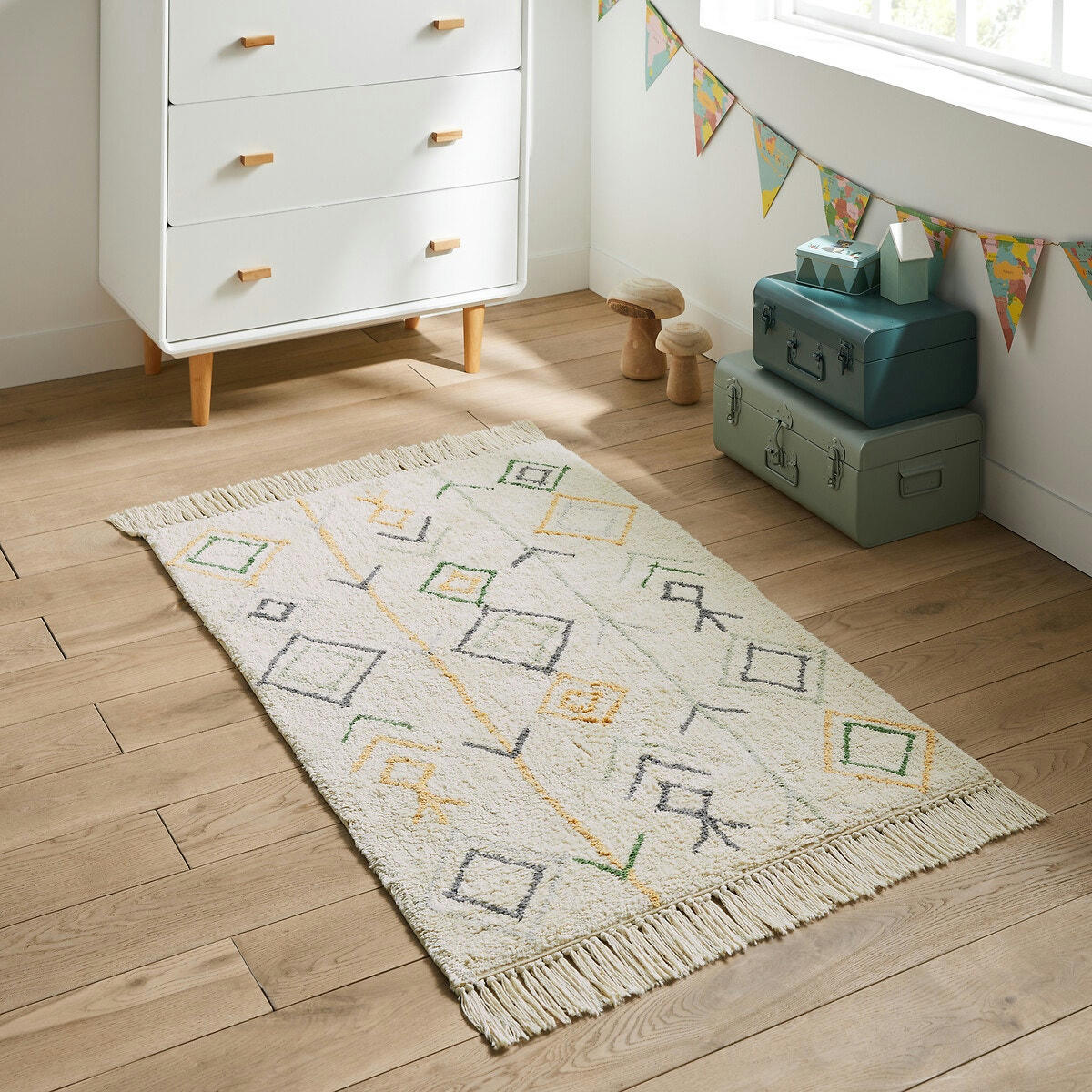 Tapis enfant style berbère en coton, Javi