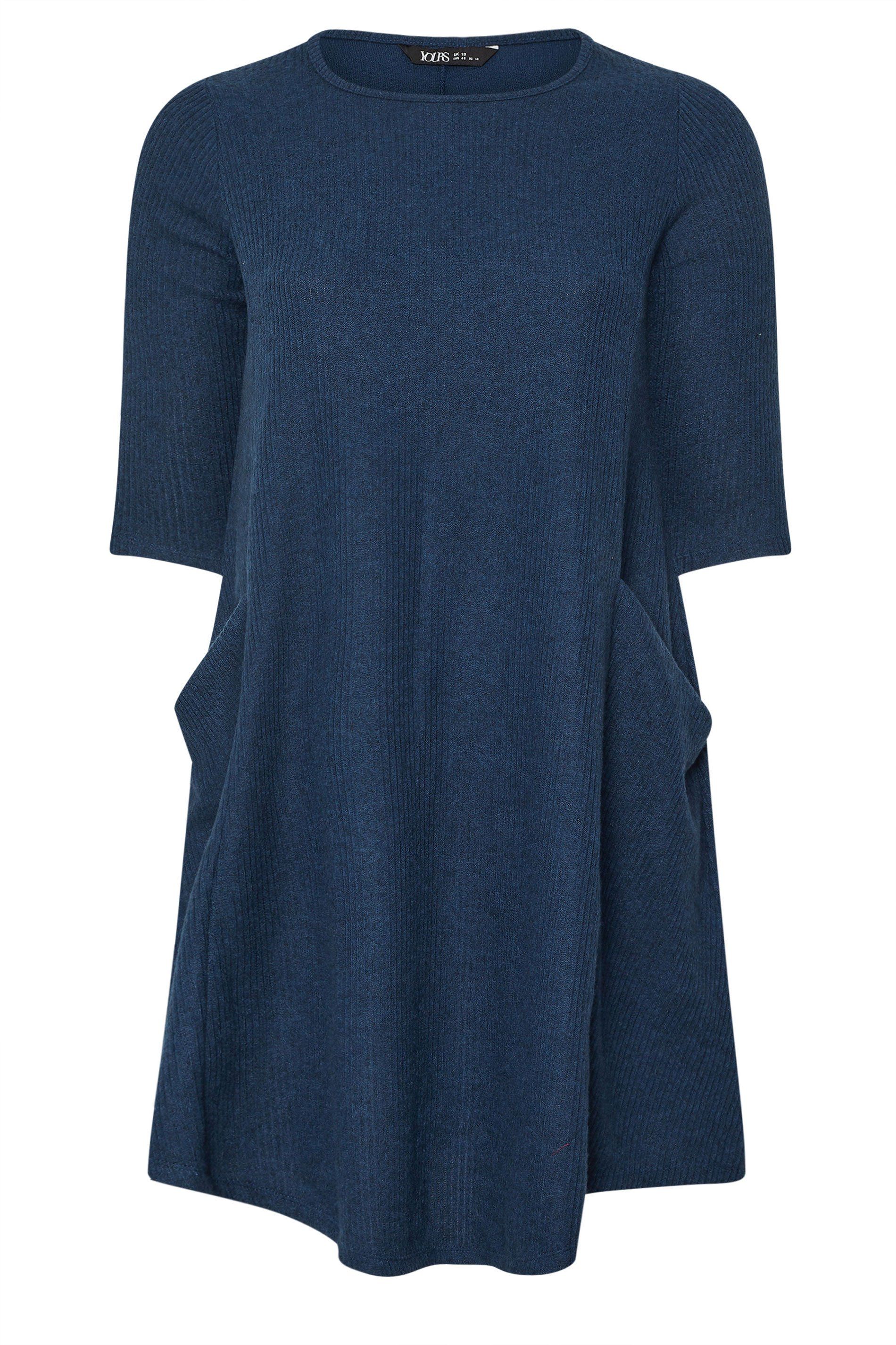 Yours Ribbed Pocket Dress