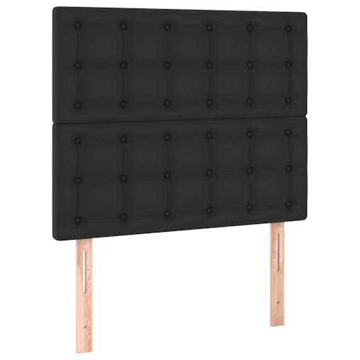 NNEVL Headboards 2 pcs Black 80x5x78/88 cm Faux Leather