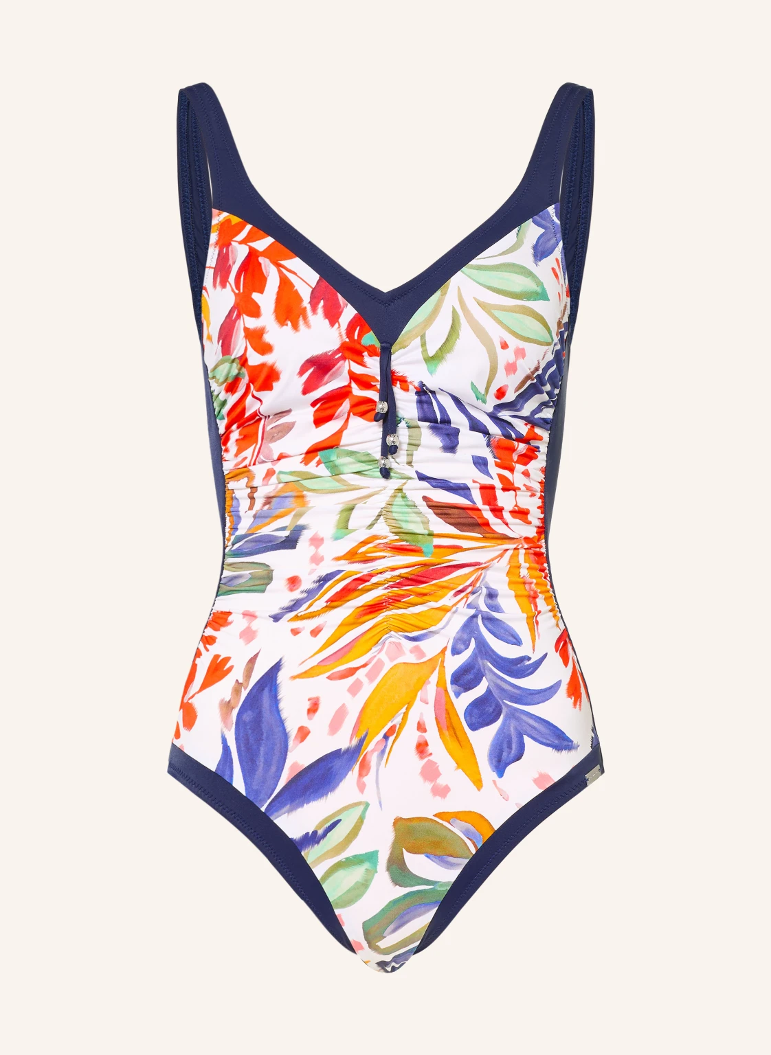 Charmline Badeanzug PAINTED LEAVES mit Schmuckperlen
