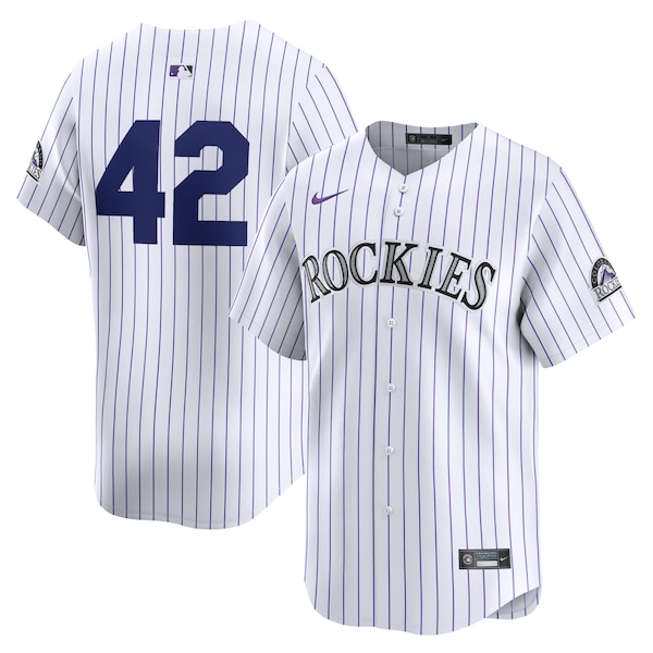 Colorado Rockies Nike 2024 Jackie Robinson Day Home Limited Jersey – White