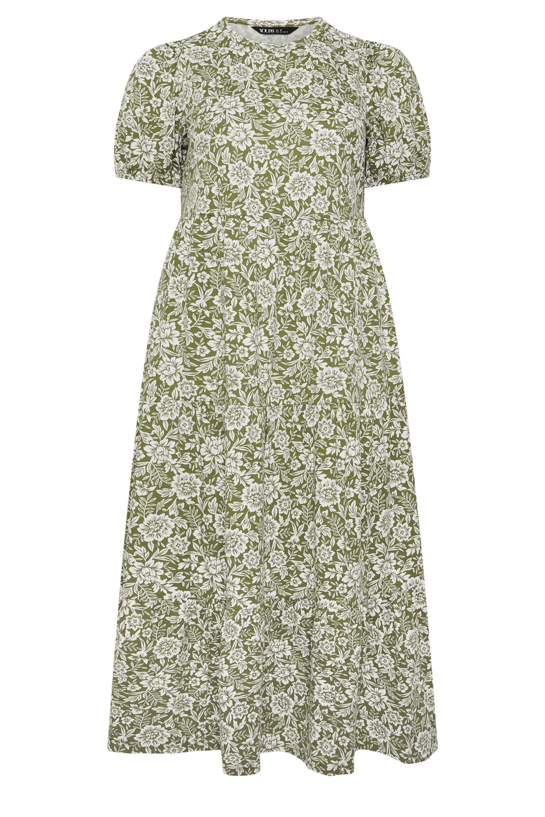 Yours Floral Tiered Maxi Dress