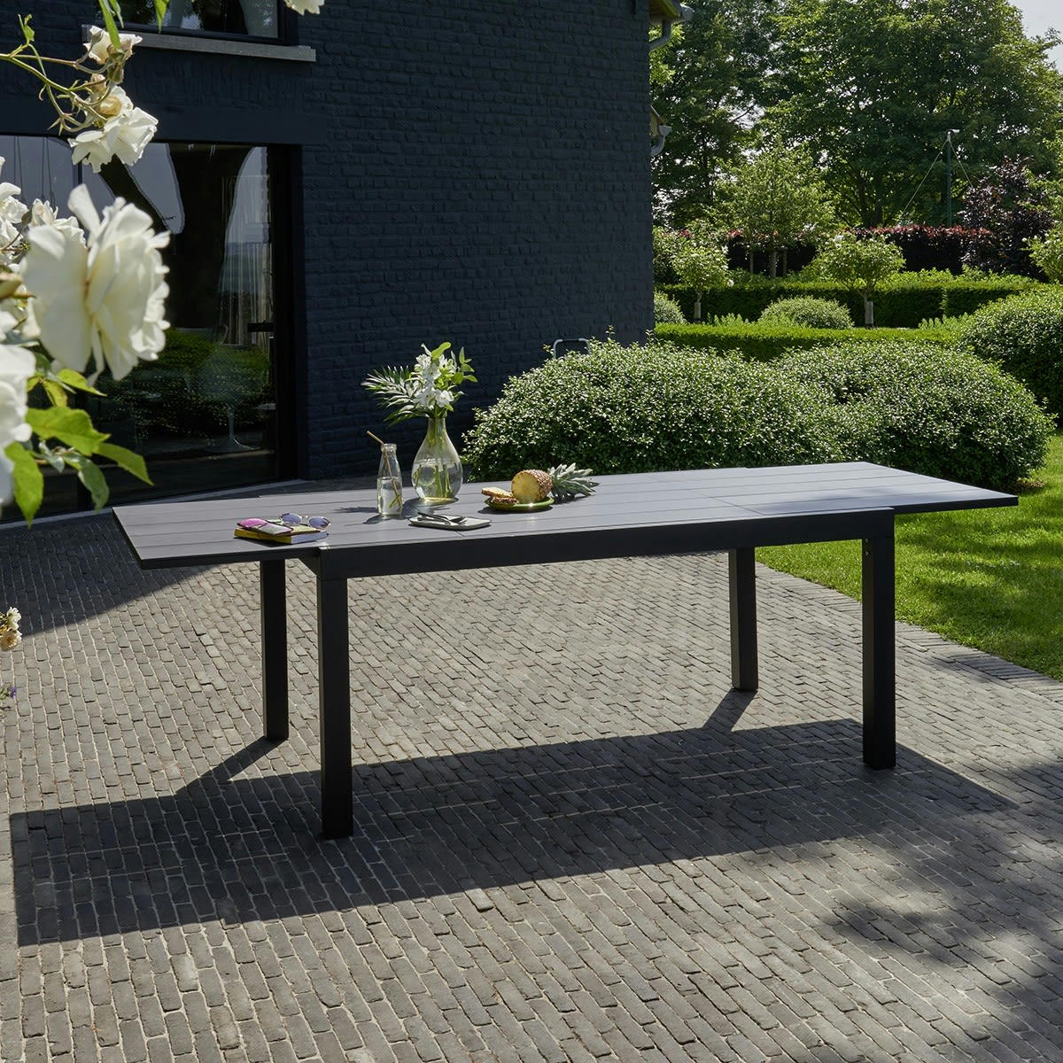 HPLSTAR - Table de jardin en aluminium extensible 6/10 pers.