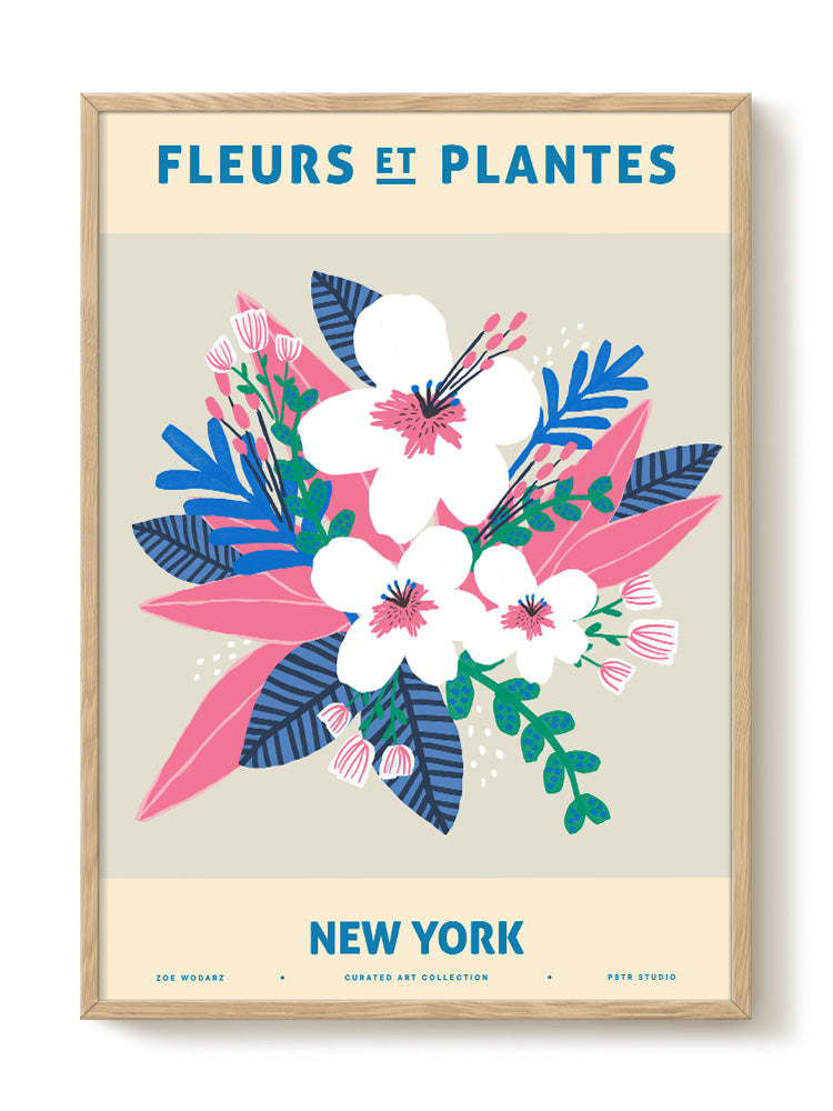 Zoe - Fleurs et Plantes - New York - PSTR studio Kunst Poster