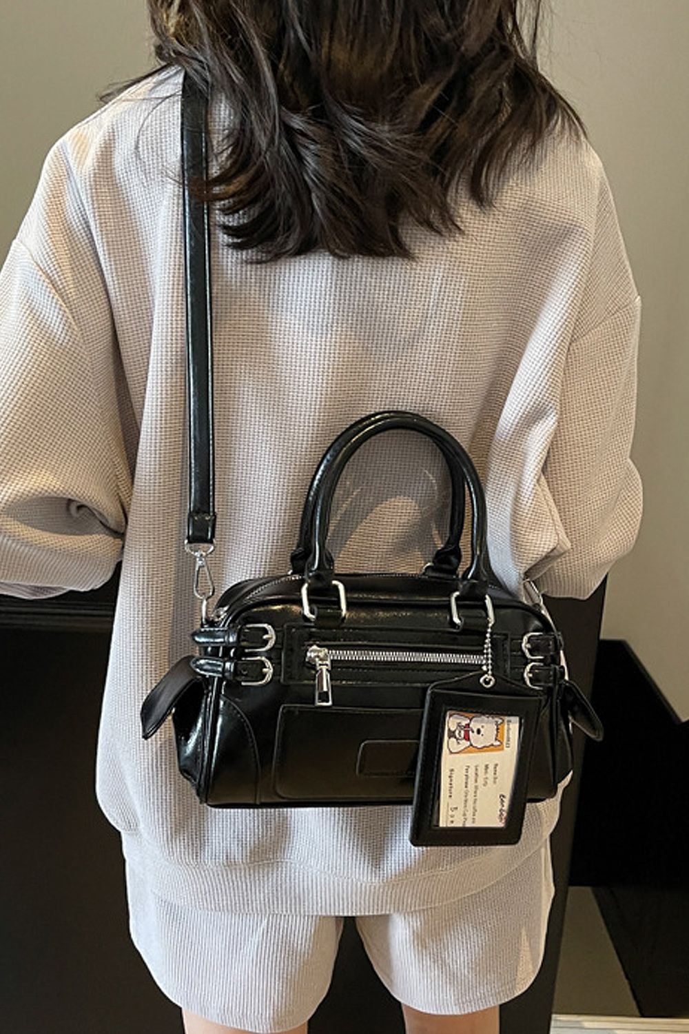 XY London Faye' Small Zip Crossbody Tote Bag With Handle