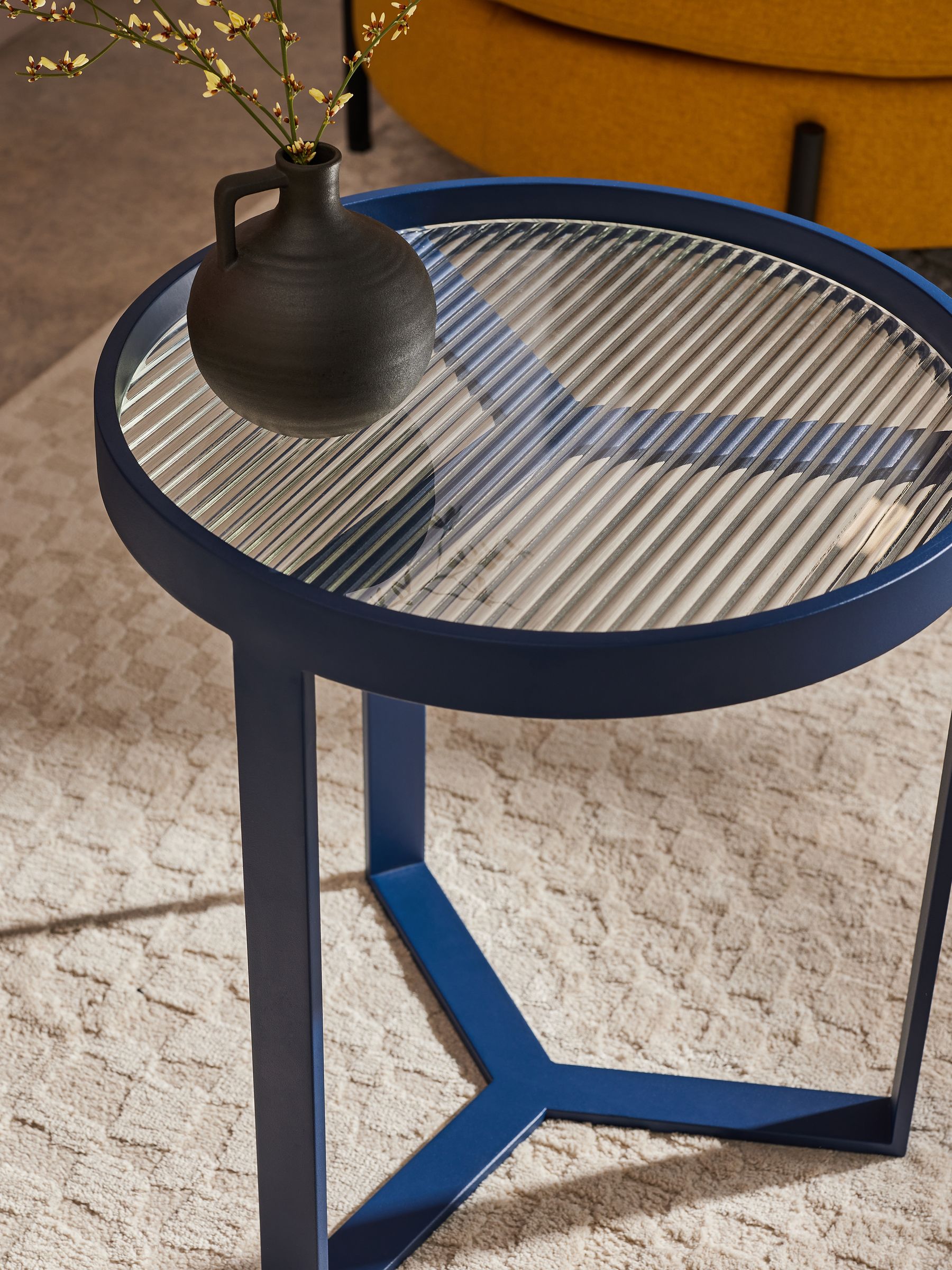 Aula Side Table in Blue