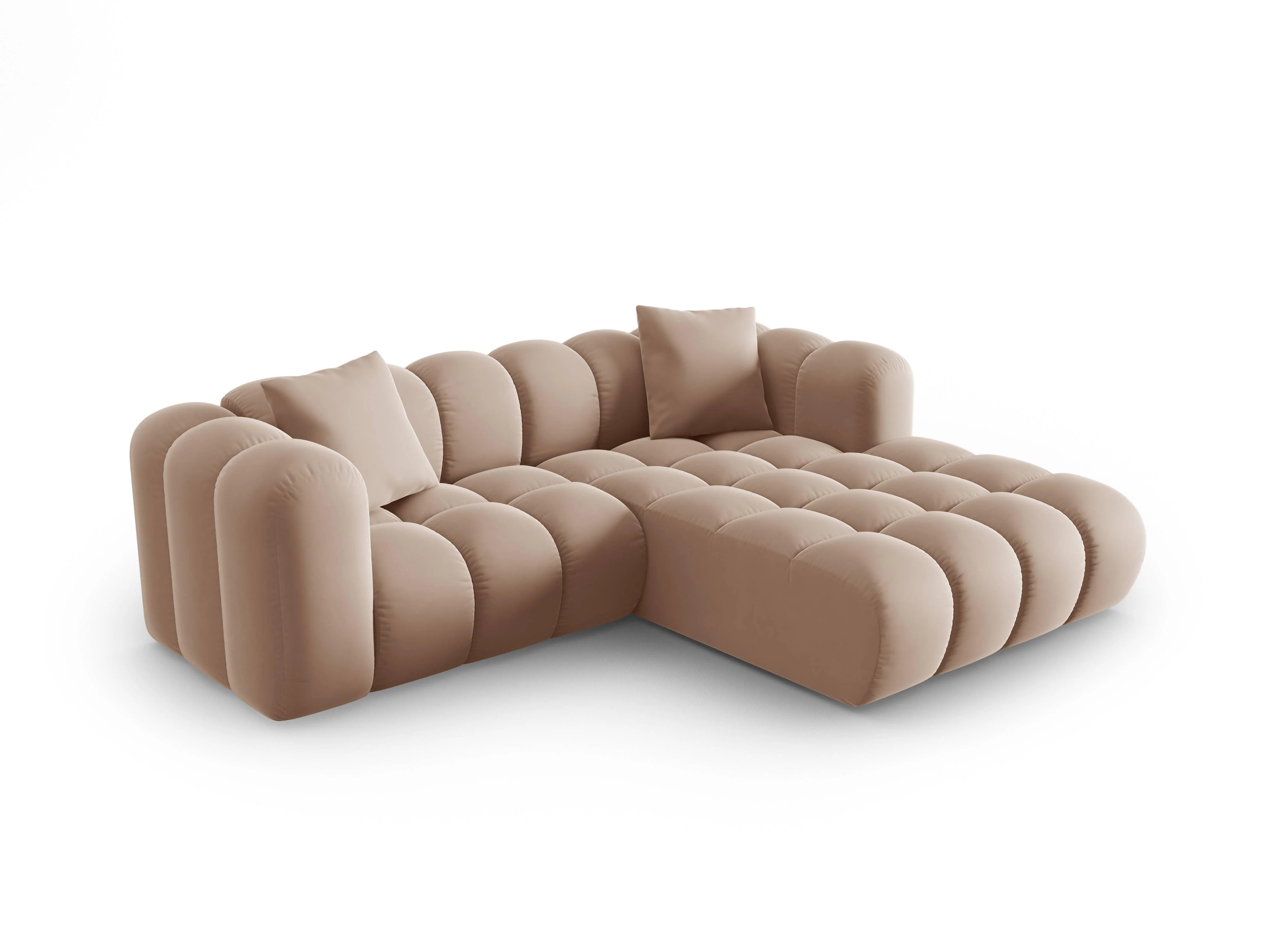 3-zitshoekbank Halley velvet rechts