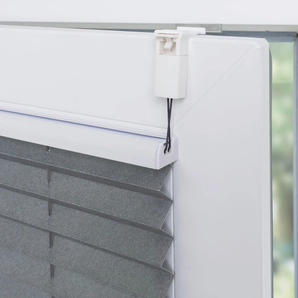 Klemmfix Plissee »Easy«, grau, verspannt