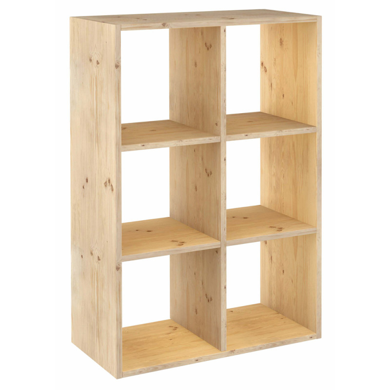 Étagère modulaire Dinamic en bois 6 cubes 105,4 x 70,8 x 33 cm ASTIGARRAGA