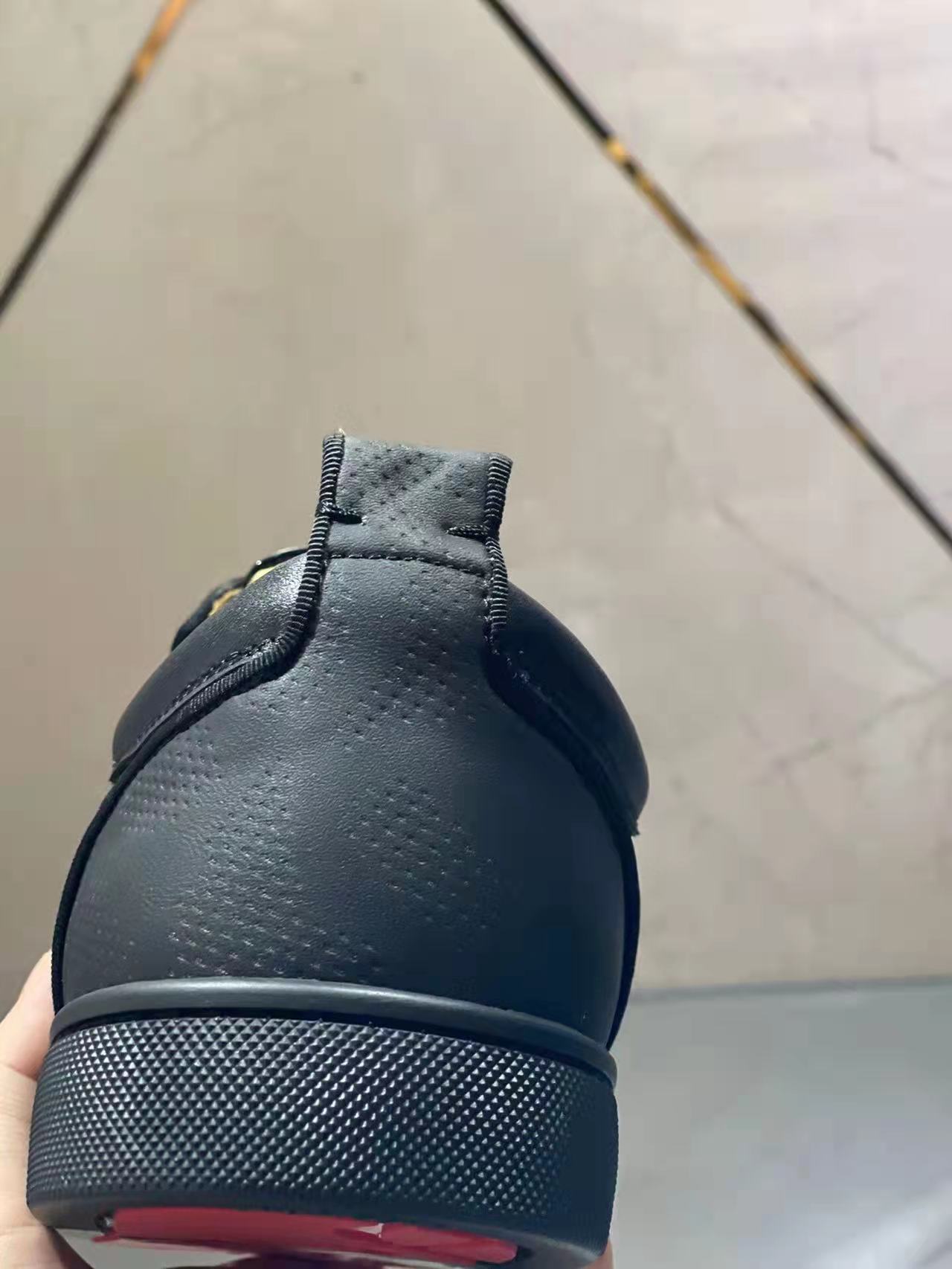 Christian Louboutin Louis Junior Spikes Orlato Flat “Black”