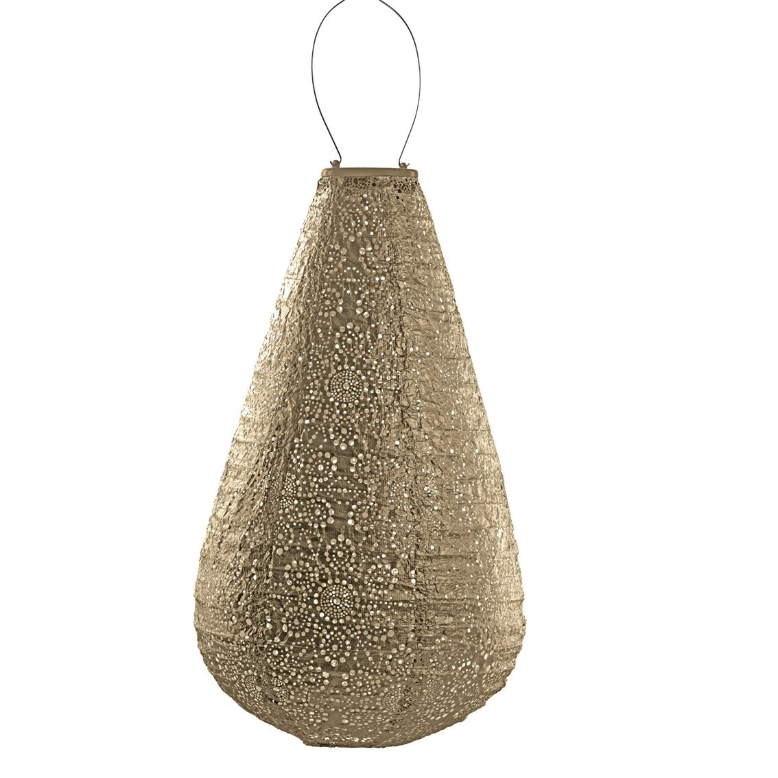 Lumiz solar lampion - fiore drop - 28 cm - goud