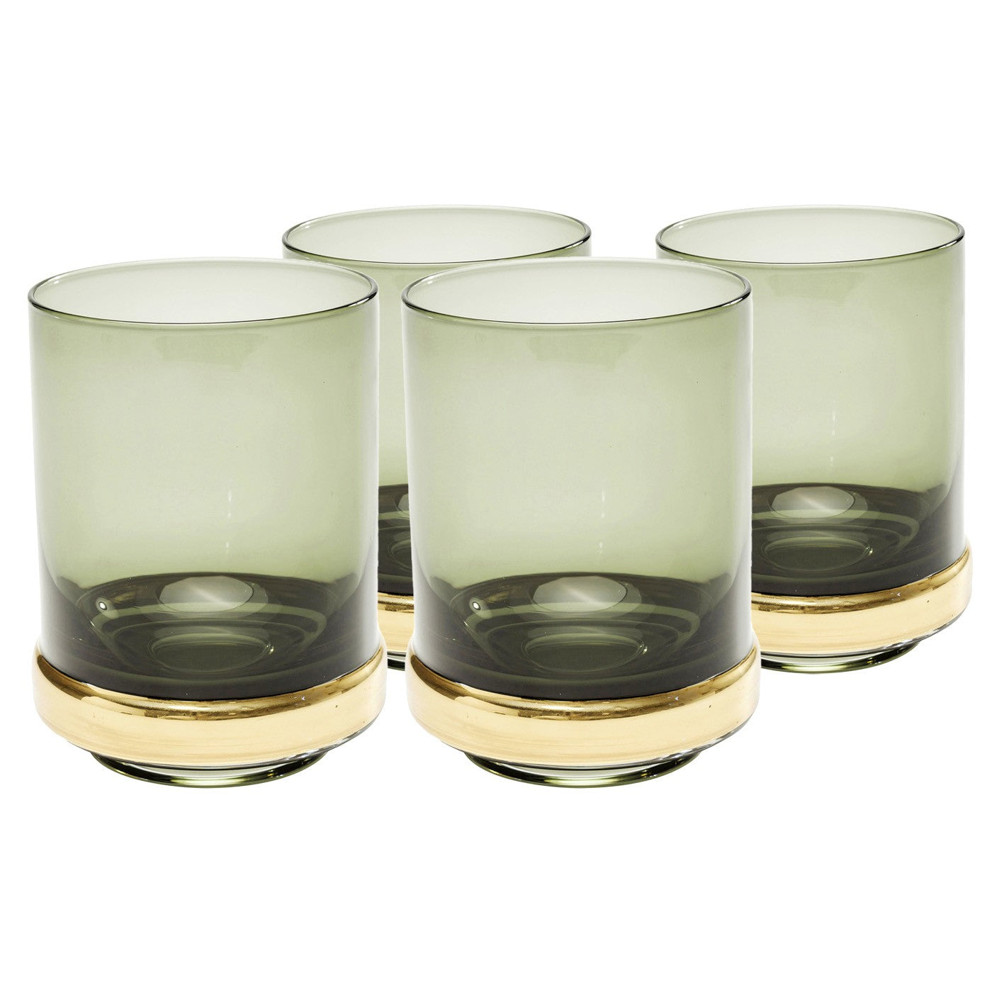 Waterglazen Innocent Smoke (4 Set) Kare Design