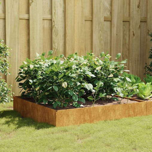 NNEVL Garden Raised Bed 100x100x33.5 cm Corten Steel