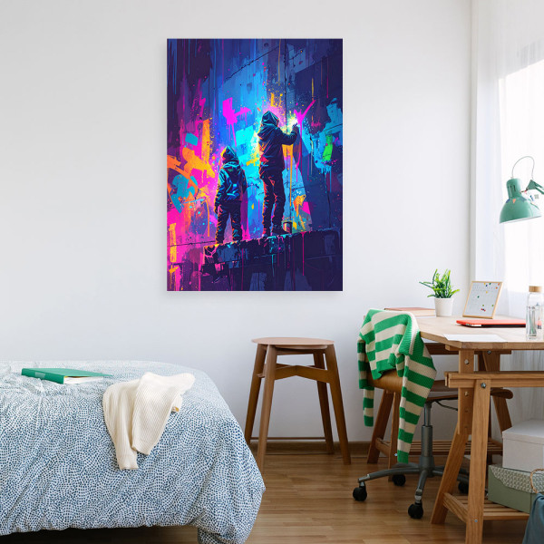 Obraz młodzieżowy, Graffiti Street Art Abstrakcja 20x30