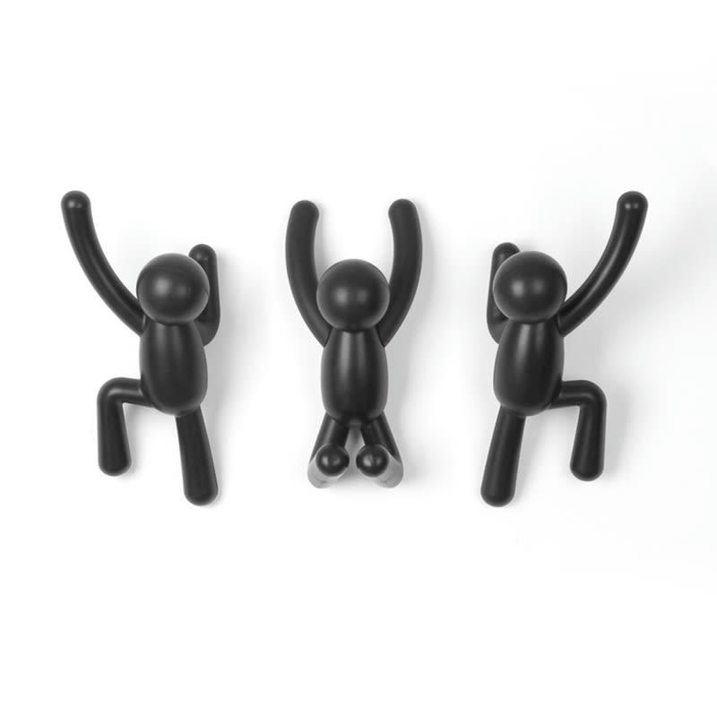 BUDDY - Patère buddy pvc noir