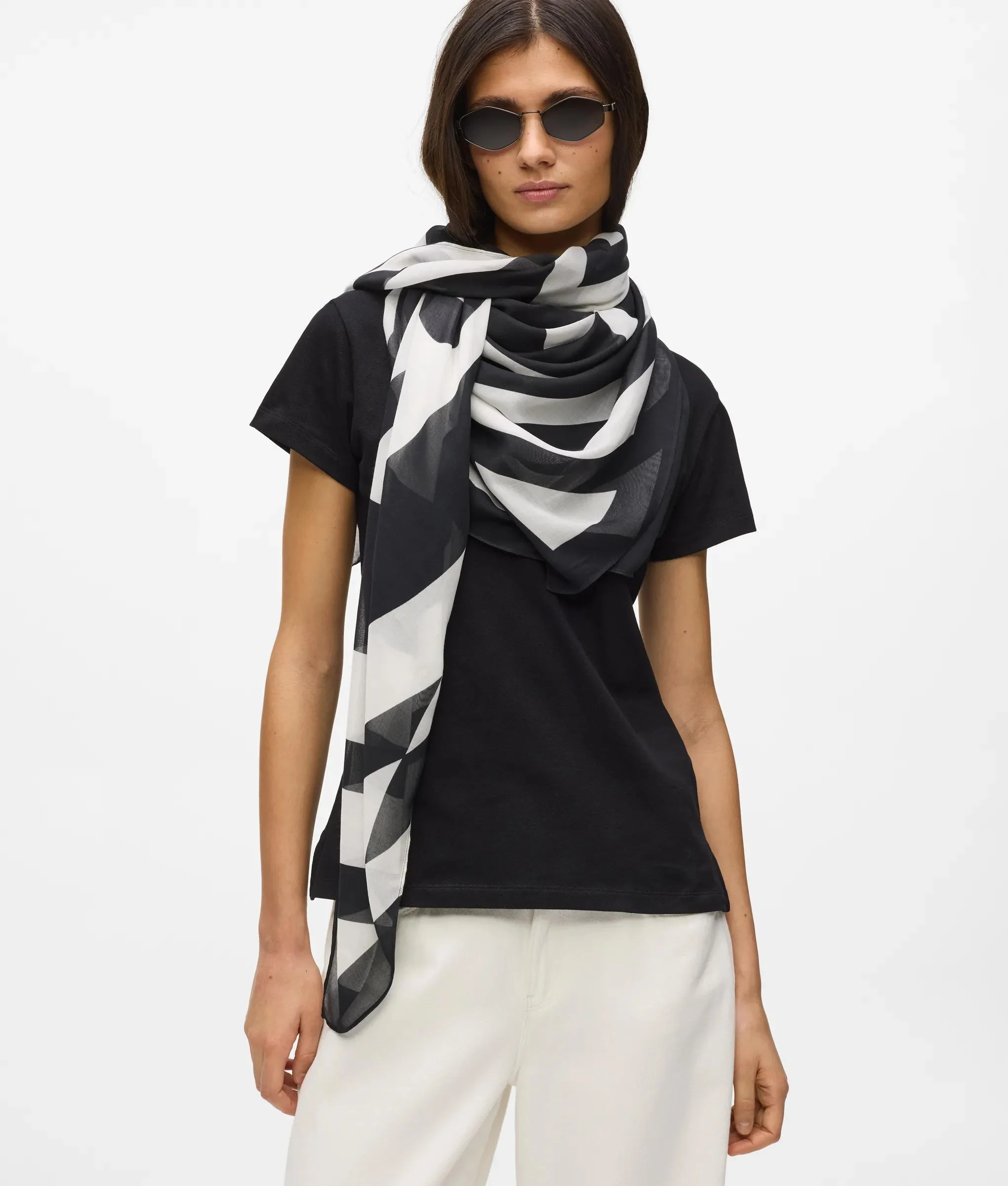 Foulard en modal K/Circle