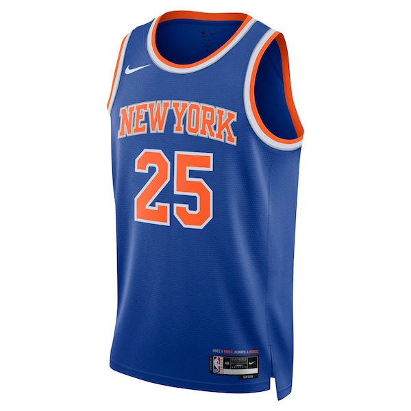 Mikal Bridges New York Knicks Nike Unisex 2024 Offseason Addition Nike Swingman Jersey - Blue