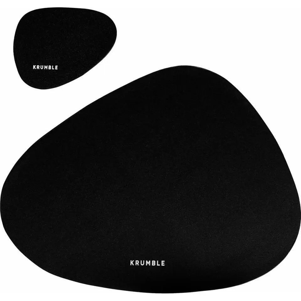 Krumble Placemat set design - 8 stuks - Zwart