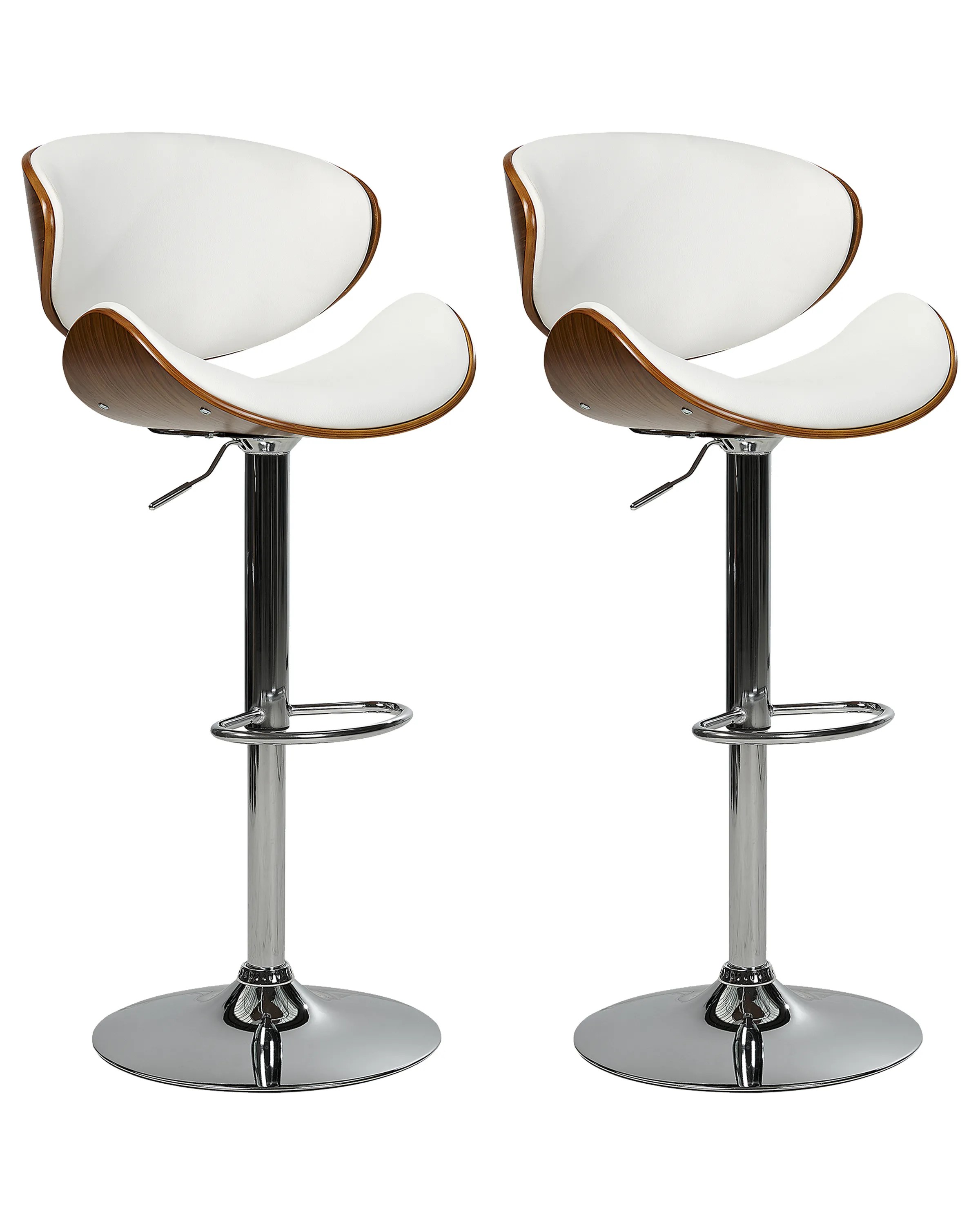 Desk Chair ROTTERDAM Faux Leather White