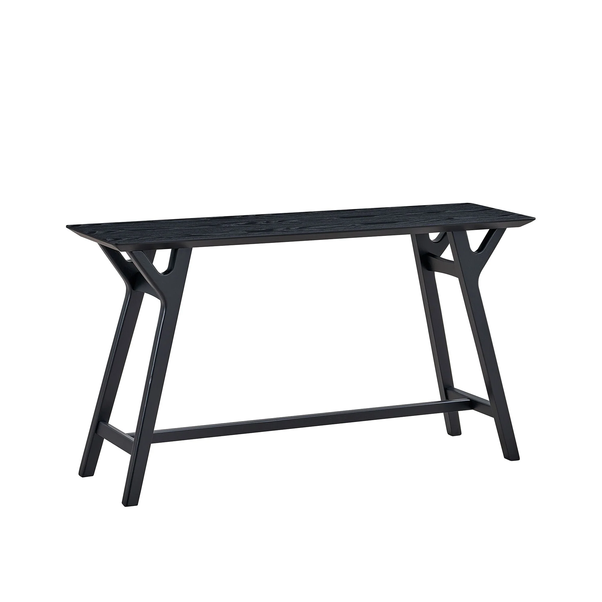 59.06 Inch Entryway Table for Living Room,Narrow Console Table with Solid Wood Legs, Modern Design MDF Skinny Sofa Table
