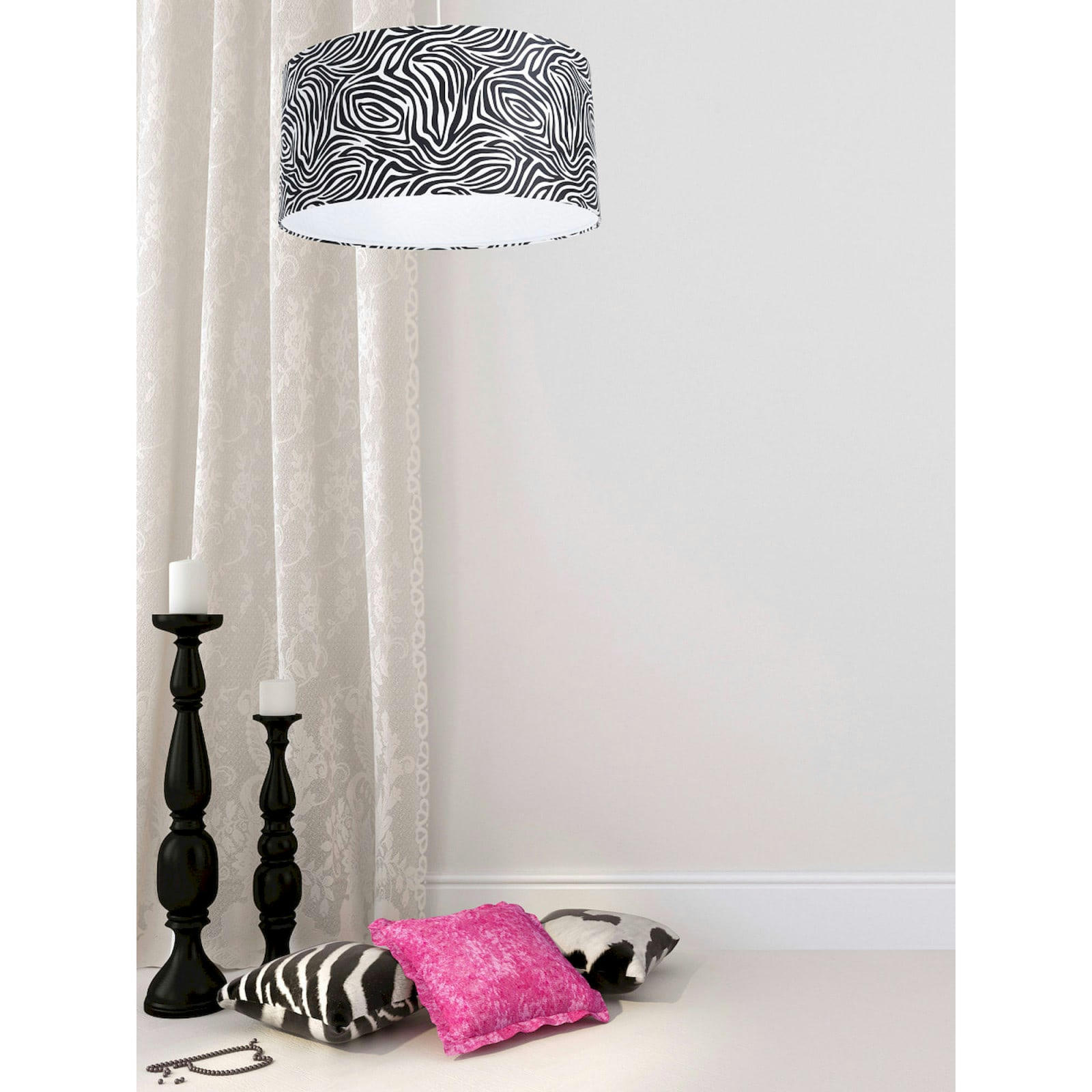 GLAMOUR - Suspension Tissu Noir